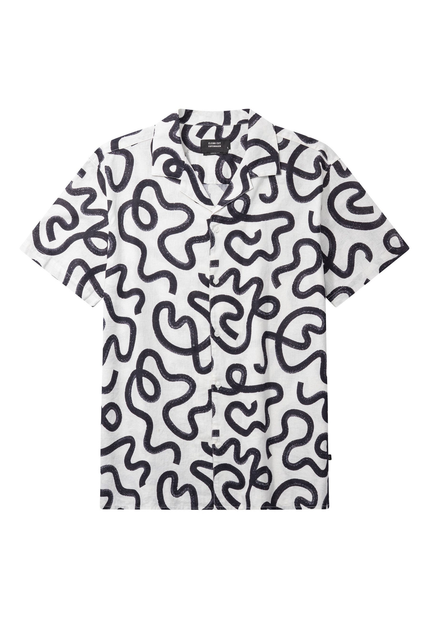 Clean Cut Copenhagen Kurzarmhemd Clean Cut Copenhagen Bowling Cleave Printed S/S Shirt (1-tlg)