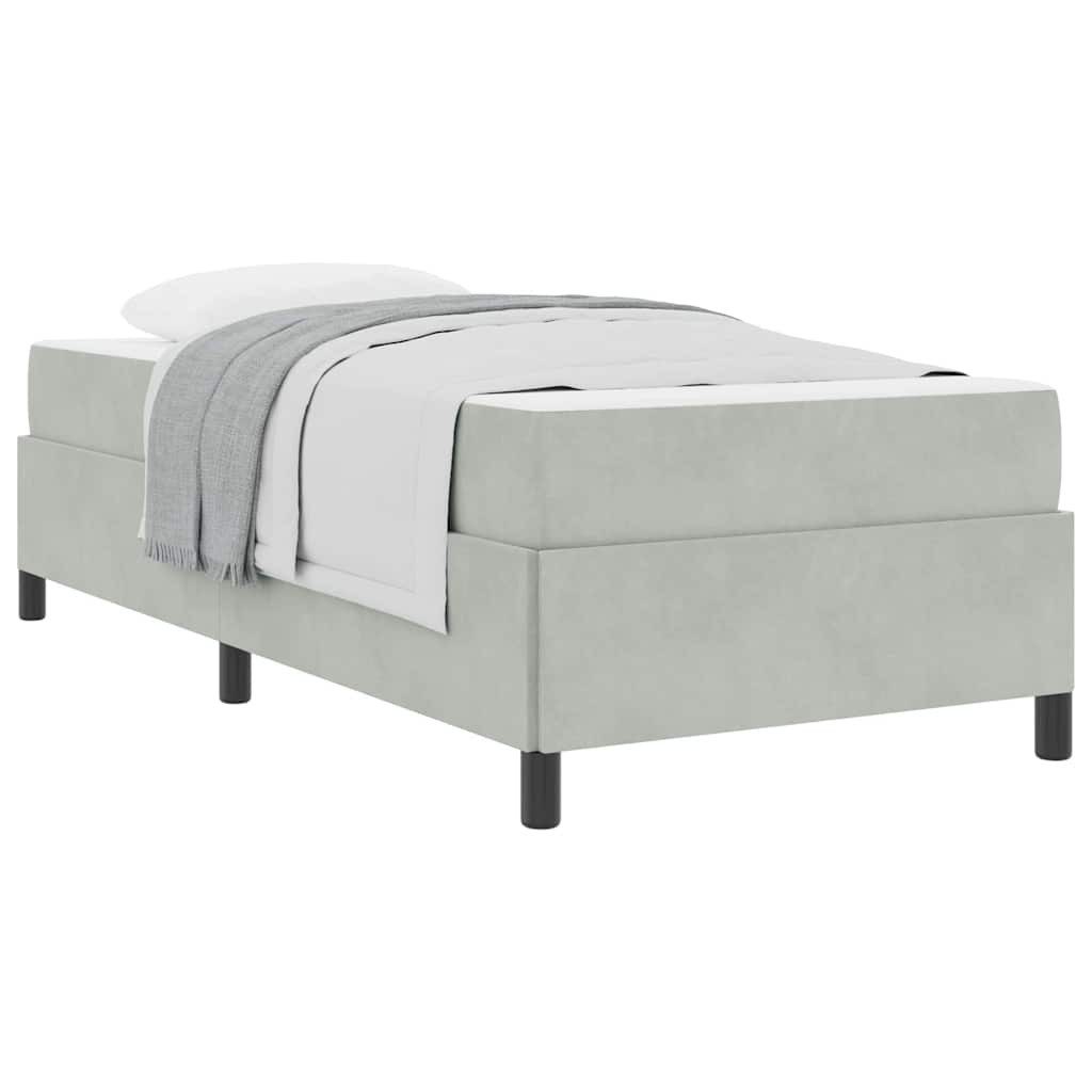 vidaXL Bett Bettgestell Hellgrau und Grau günstig online kaufen