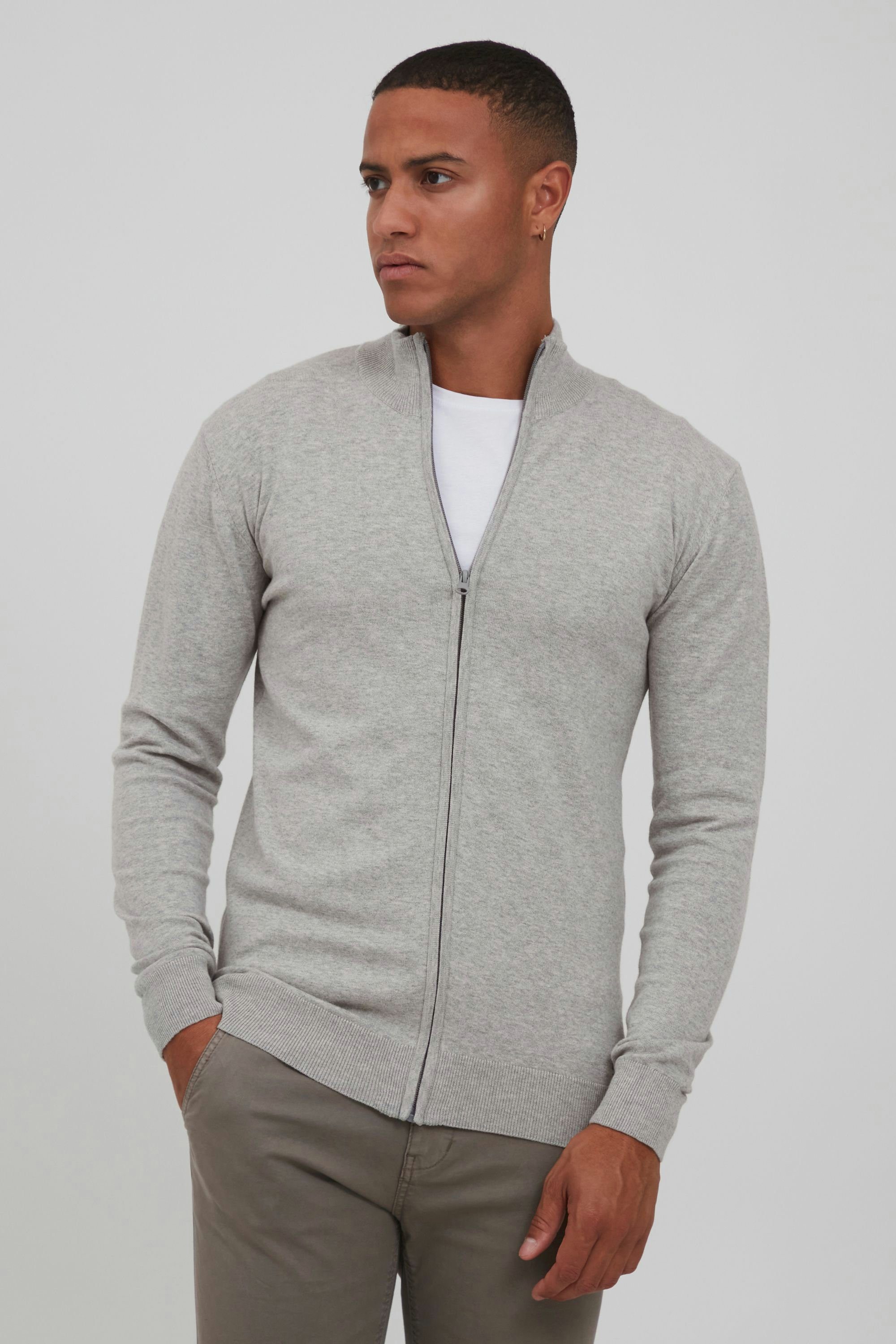 Mix Grey Strickjacke IDBadi Feinstrick Indicode (914) Jacke