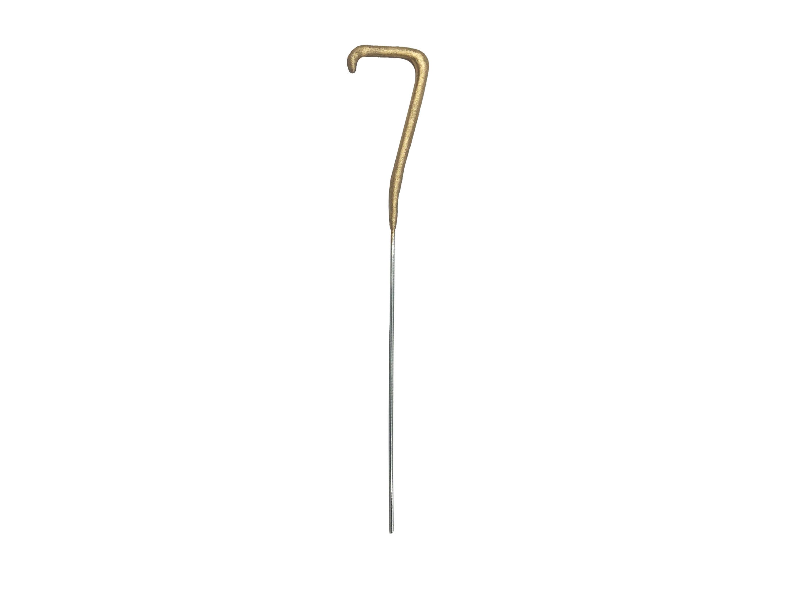 partydeco Tortenstecker, Wunderkerze Geburtstag 15cm Zahl 7 Gold 1 Stück
