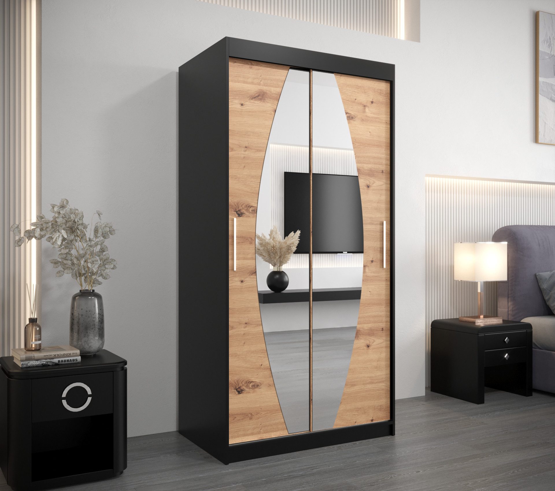 ABIKS MÖBEL Schwebetürenschrank ELYPSE Schlafzimmerschrank - günstig online kaufen