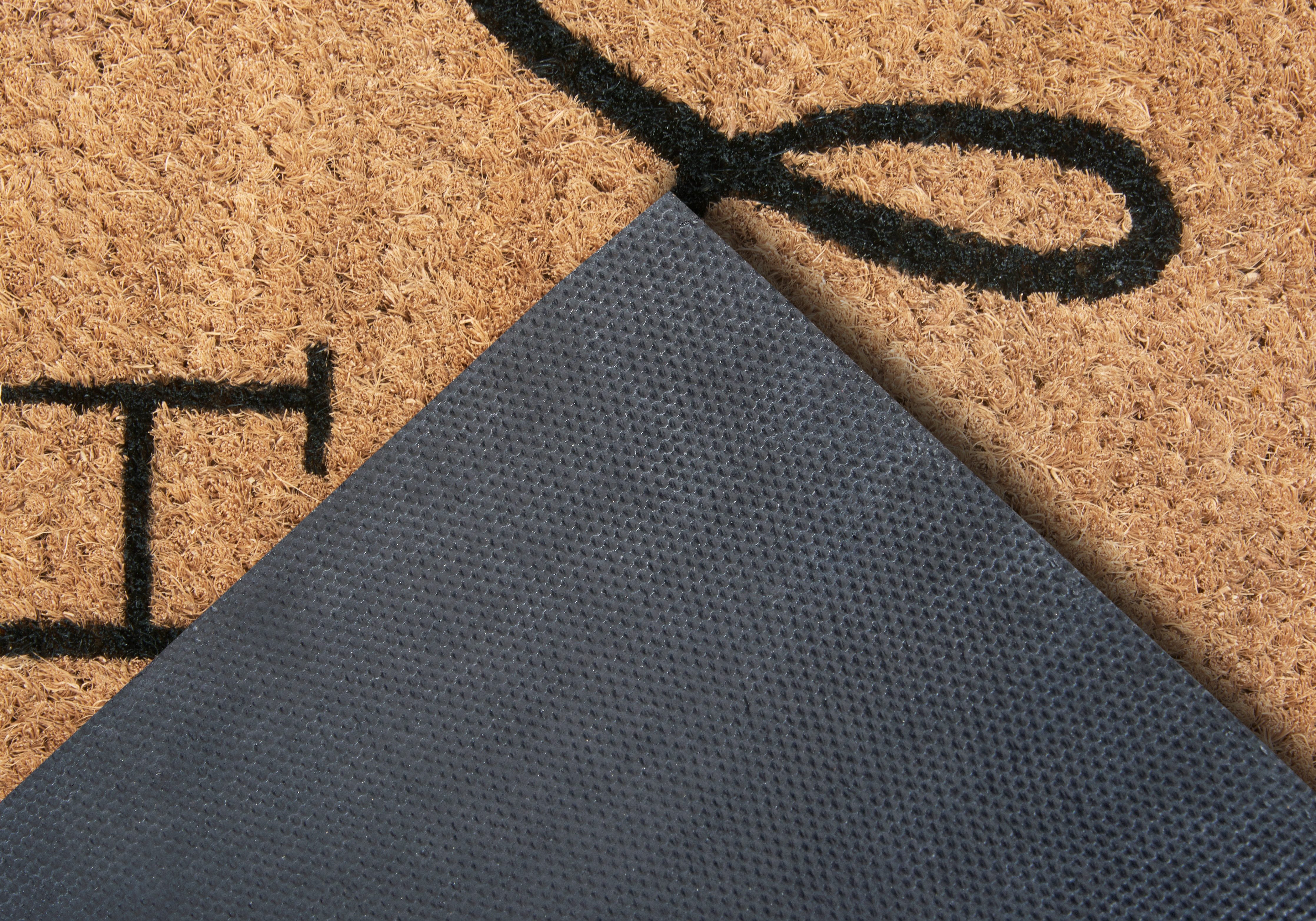 HANSE Home Fußmatte Mix Mats Kokos Welcome Home, Türmatte, rechteckig, Höhe: 15 mm, Kokos, Schmutzfangmatte, Outdoor, Rutschfest, Innen, Kokosmatte, Flur – Bild 4 von 5