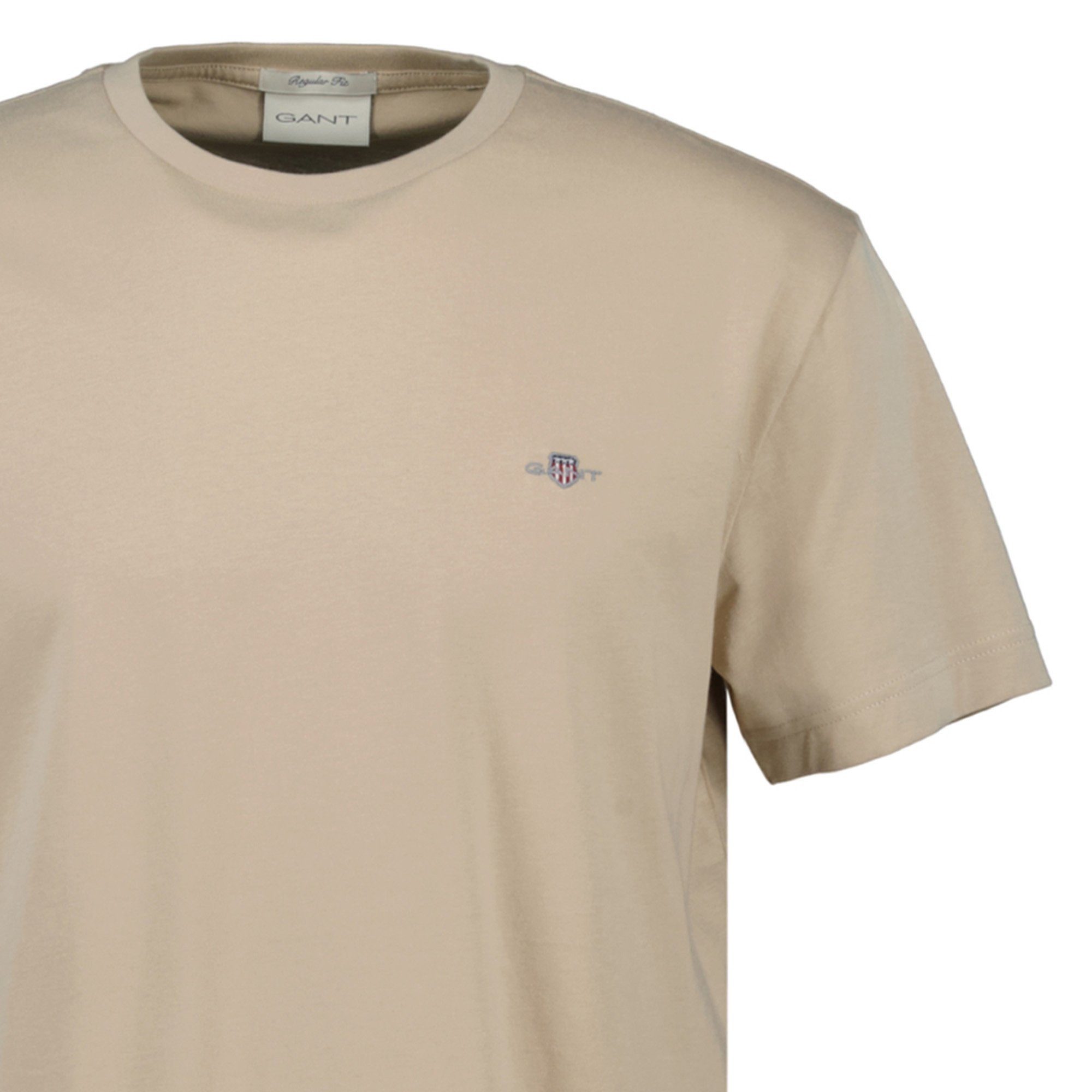 Gant T-Shirt Herren T-Shirt 1er Pack Baumwolle Reg Shield (Packung, 1er Pac günstig online kaufen