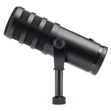 Samson Mikrofon Q9U (USB XLR Broadcast-Mikrofon), mit MBA28 Mikrofonarm und Kabel