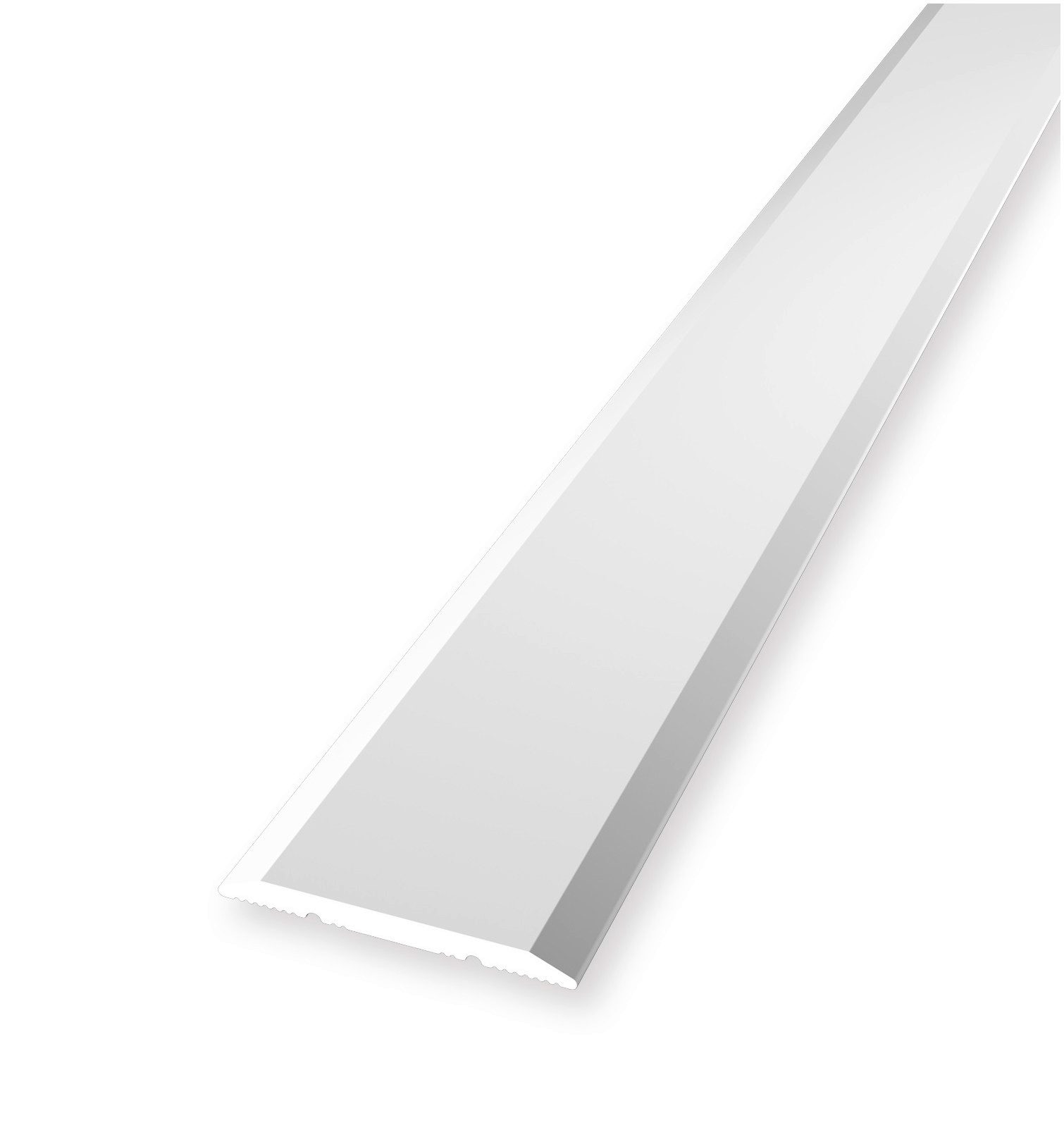PROVISTON Übergangsprofil Aluminium, 25 x 1000 mm, Weiß, Übergangsschiene Bodenprofil