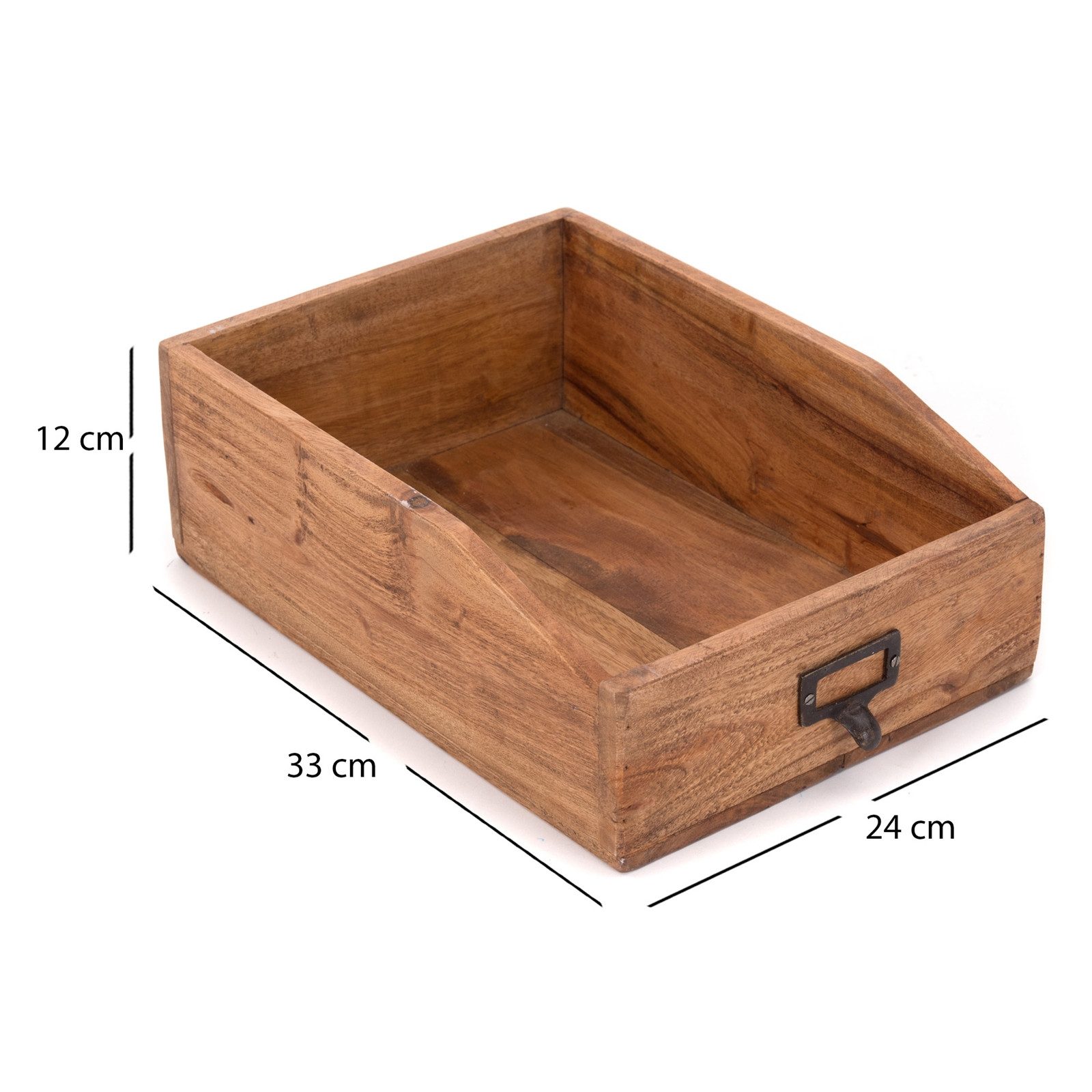 DESIGN DELIGHTS Aufbewahrungsbox DOKUMENTENABLAGE "CARTA", Altholz günstig online kaufen