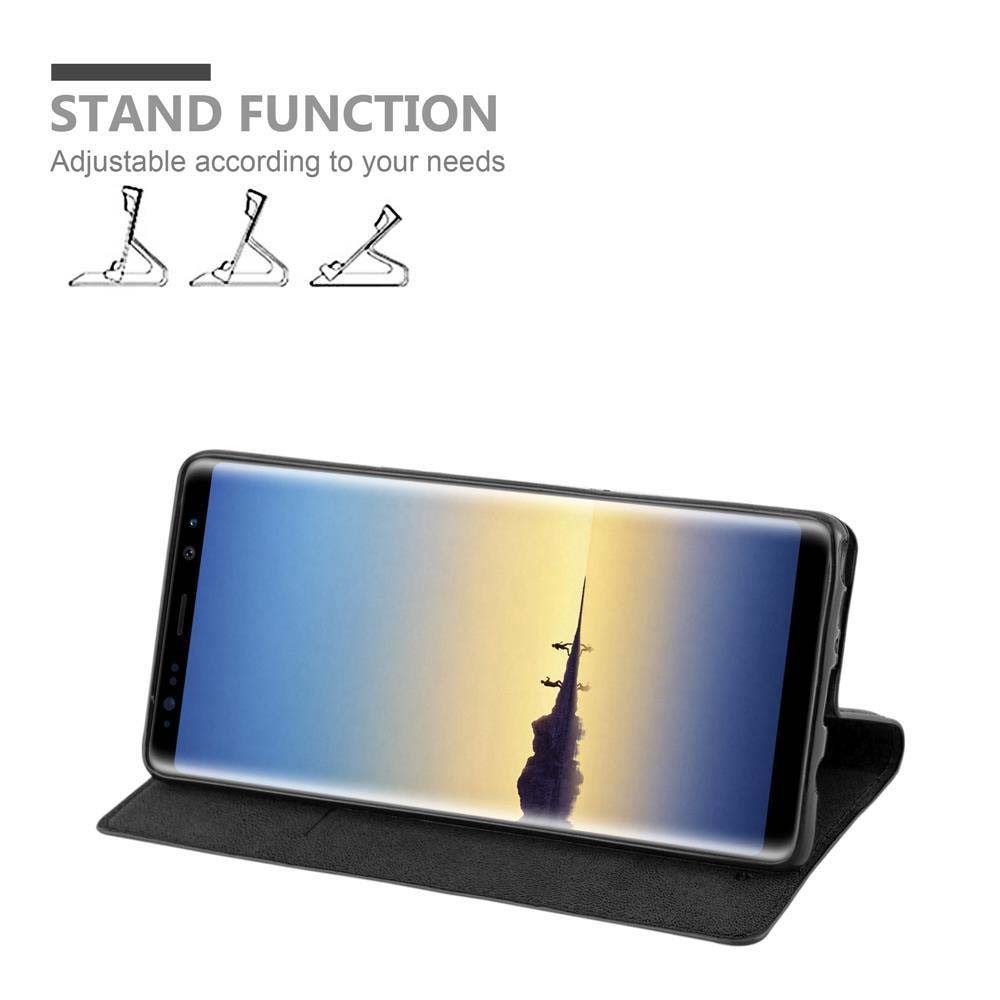 Cadorabo Handyhülle für Samsung Galaxy NOTE 8 Hülle Samsung Galaxy NOTE 8, Hülle Schutzhülle mit Standfunktion, Magnetverschluss und Kartenfach