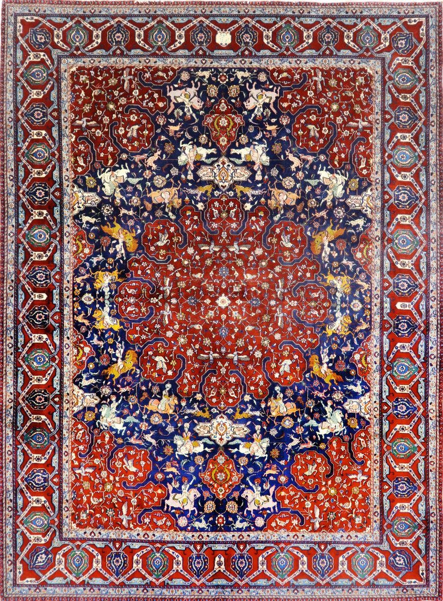 Orientteppich Moud Shekargah 315x430 Handgeknüpfter Orientteppich / Perserteppich, Nain Trading, rechteckig, Höhe: 12 mm
