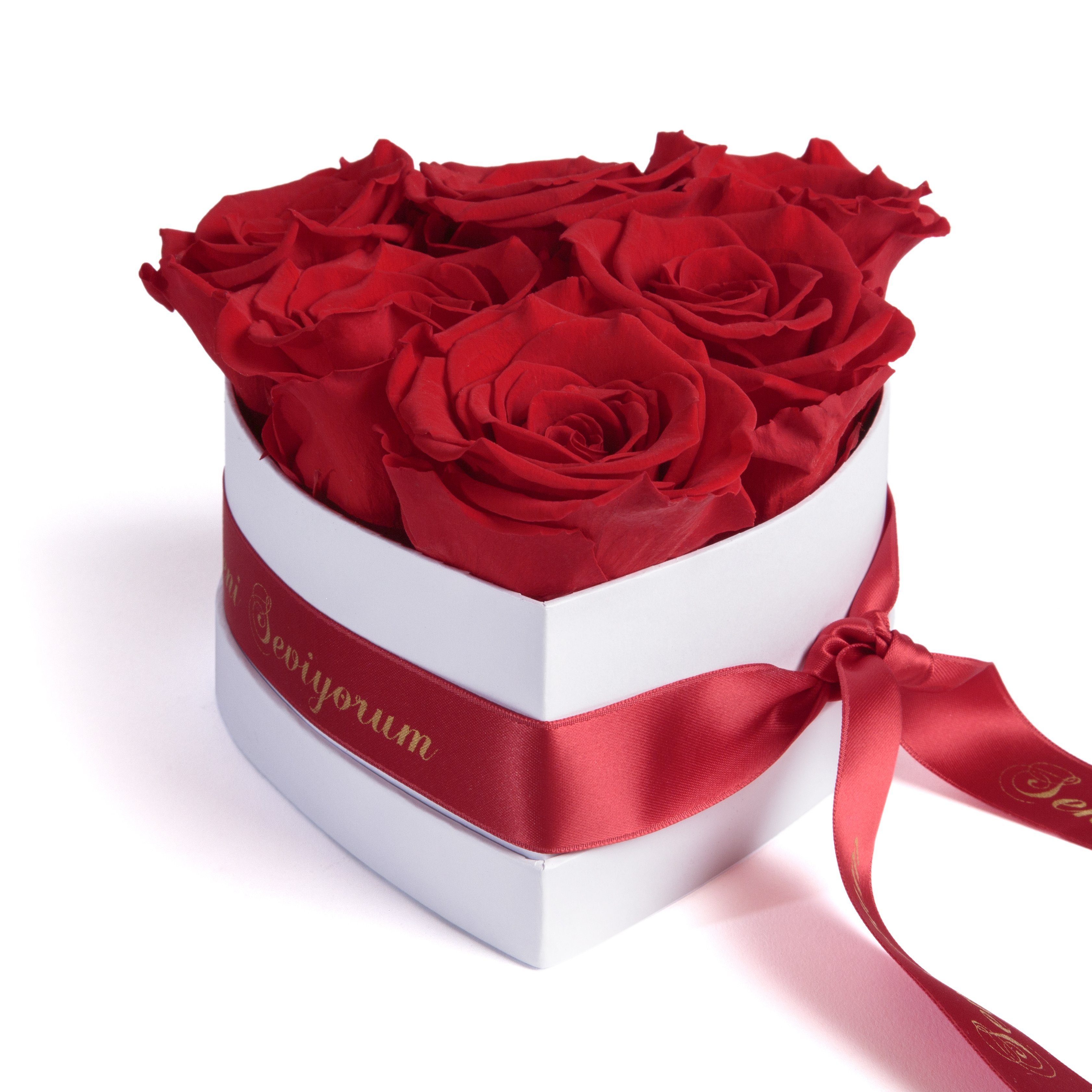 Kunstblume Seni Seviyorum Hediye herz Box günstig online kaufen