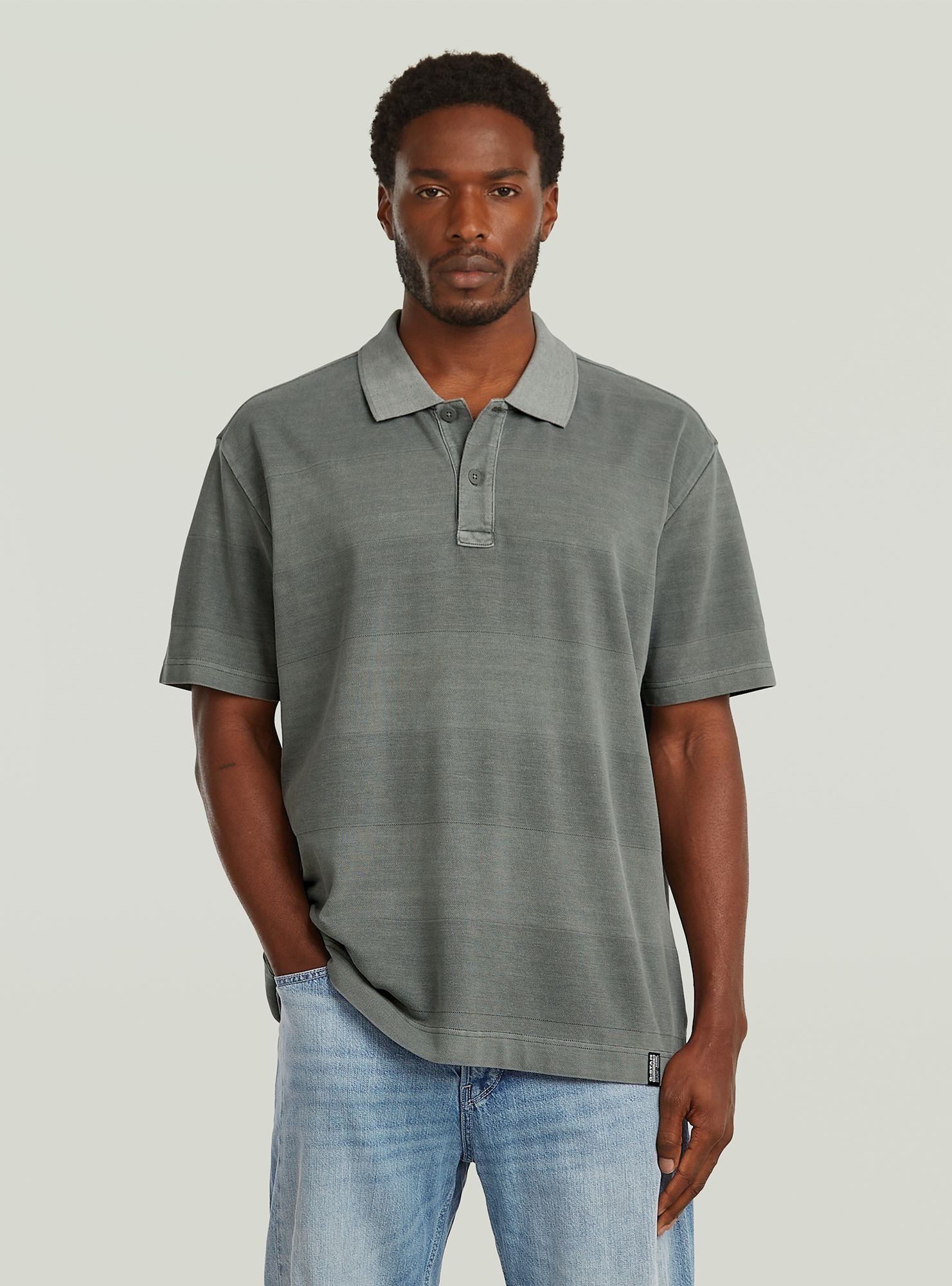 G-STAR Poloshirt Washed Jacquard Relaxed Polo