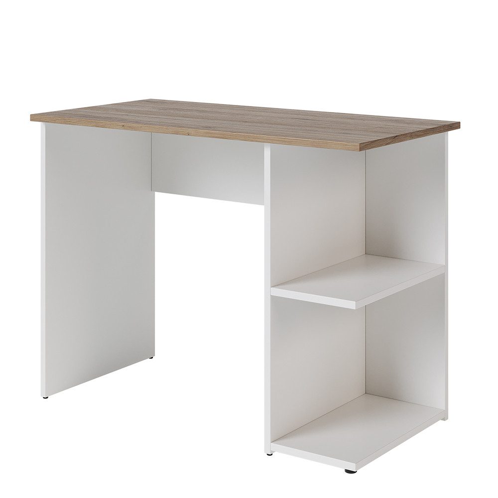 Vicco Schreibtisch Simple, Weiß/Artisan, 100 x 50 cm (1-St)