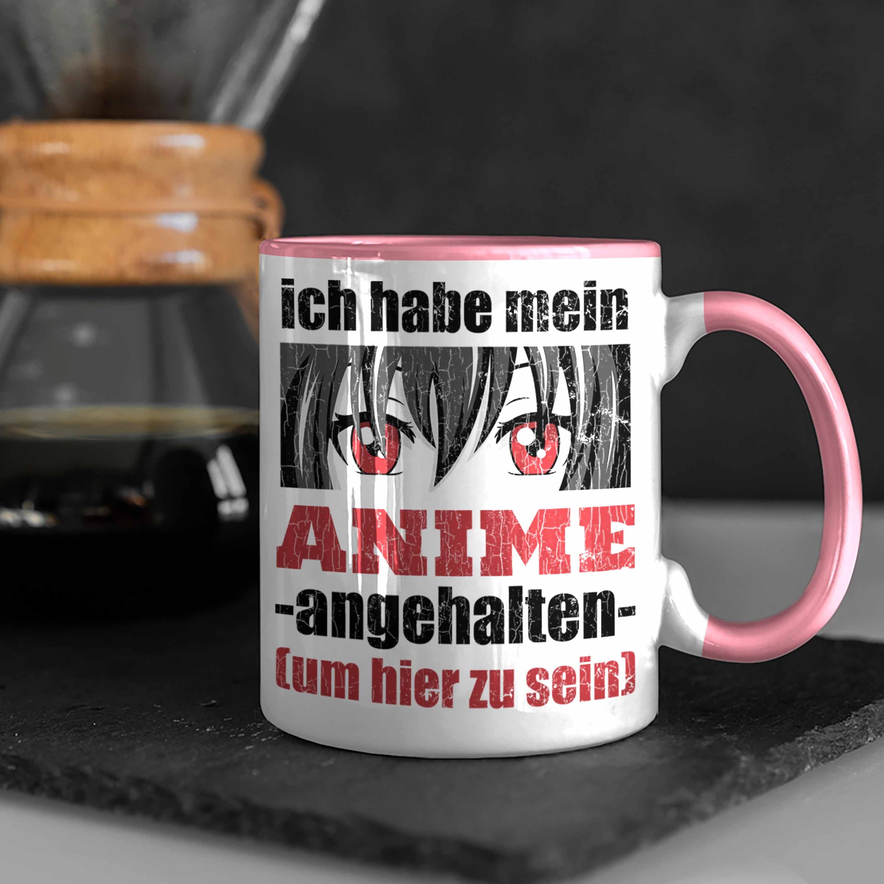 Trendation Fan Kaffeetasse Tasse Sprüche Anme Anime Geschenke - Tasse Spruch Trendation Rosa Deko Spruch Geschenk