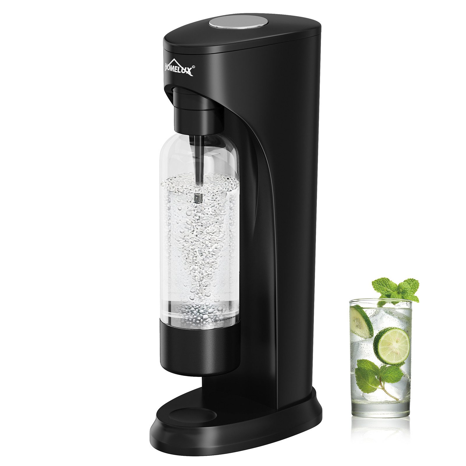 HOMELUX Wassersprudler Sprudelwasser Maschine mit 1L PET-Flaschen Bpa-Frei, (Set, 2-tlg., Sprudelwasser Maschine,PET-Flasche), Soda Maker, Wasser Sprudel GeräT, Water Carbonator