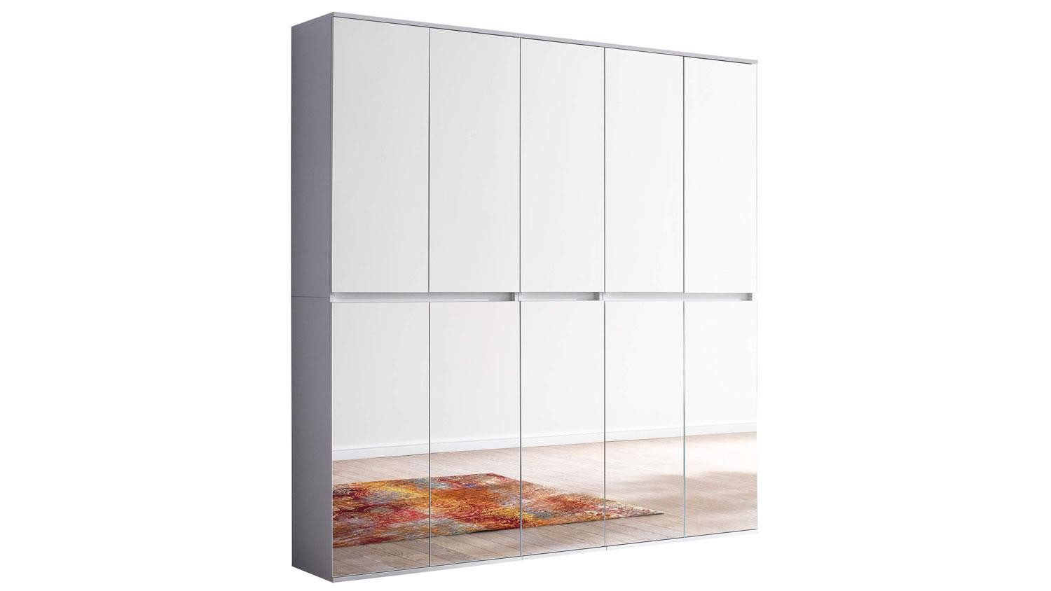 trendteam Garderobenschrank Garderobenschrank Mirror Schuhschrank 10-trg Spiegelfront