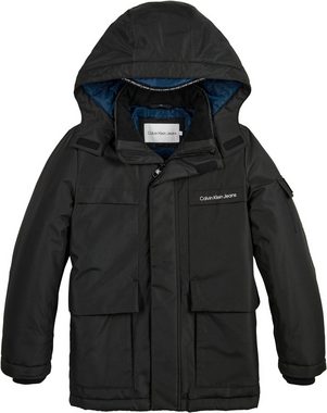 Calvin Klein Jeans Parka BACK TO SCHOOL JACKET für Kinder bis 16 Jahre mit Logopatch