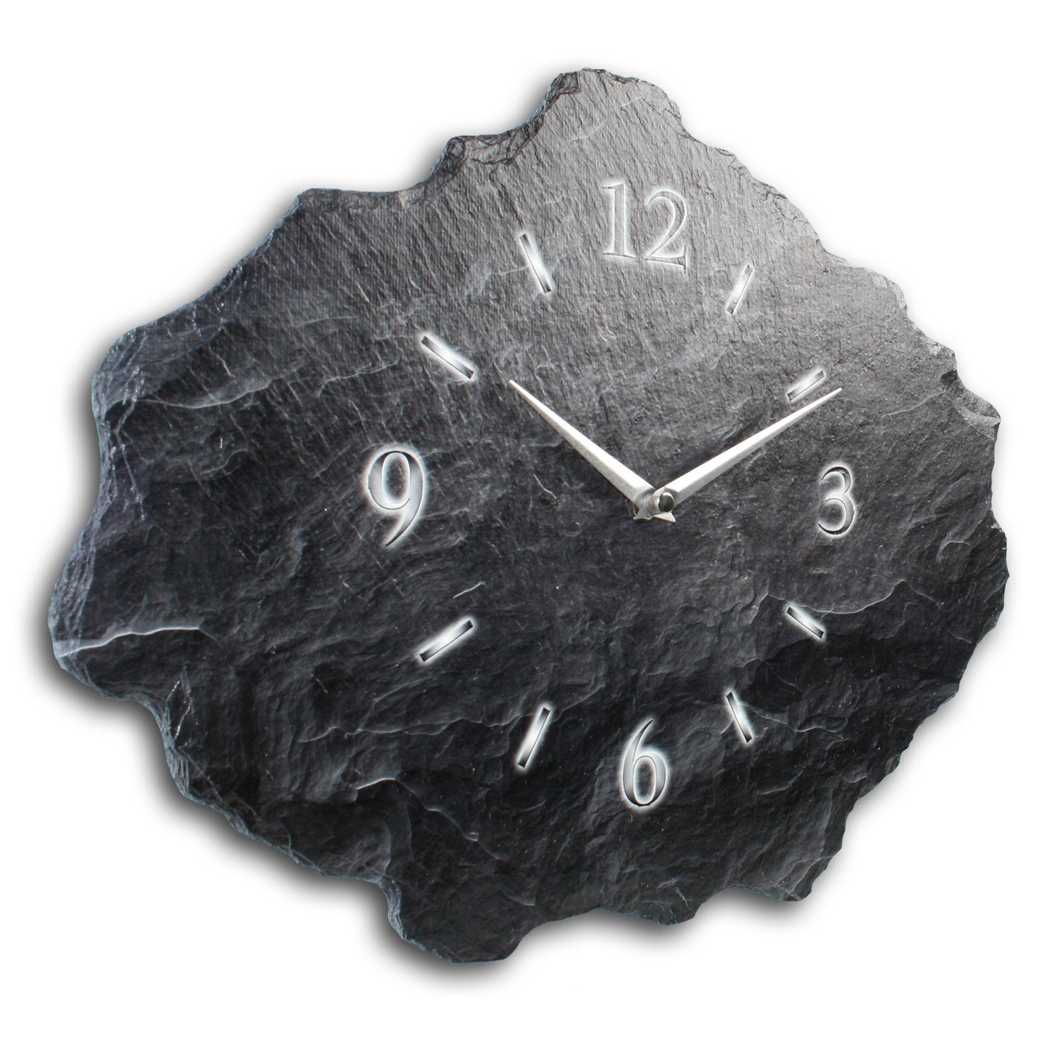 Kreative Feder Wanduhr Design-Wanduhr aus Stein günstig online kaufen