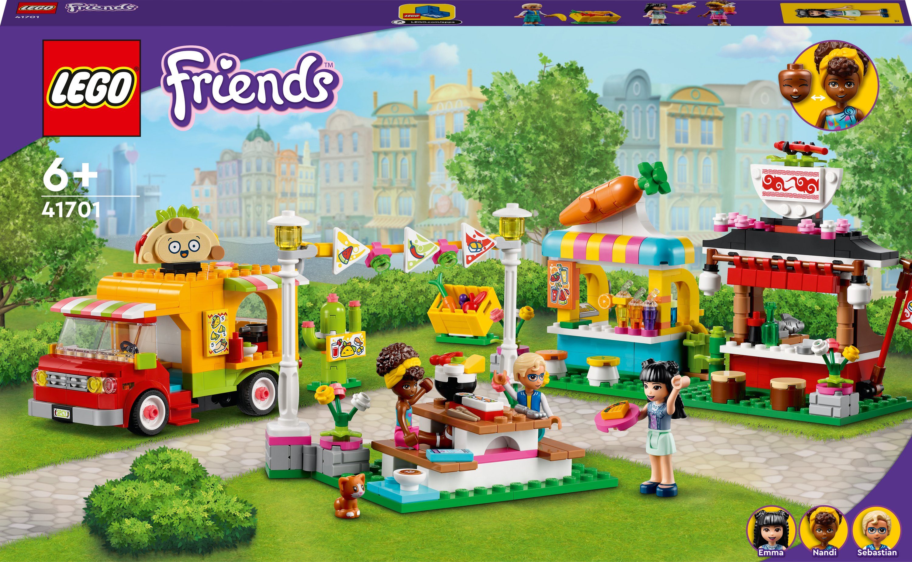 LEGO Streetfood-Markt Konstruktionsspielsteine