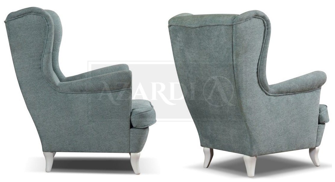 JVmoebel Ohrensessel Chesterfield Ohrensessel mit hochwertiger Polsterung und Textilbezug (Sessel), Made in Europa