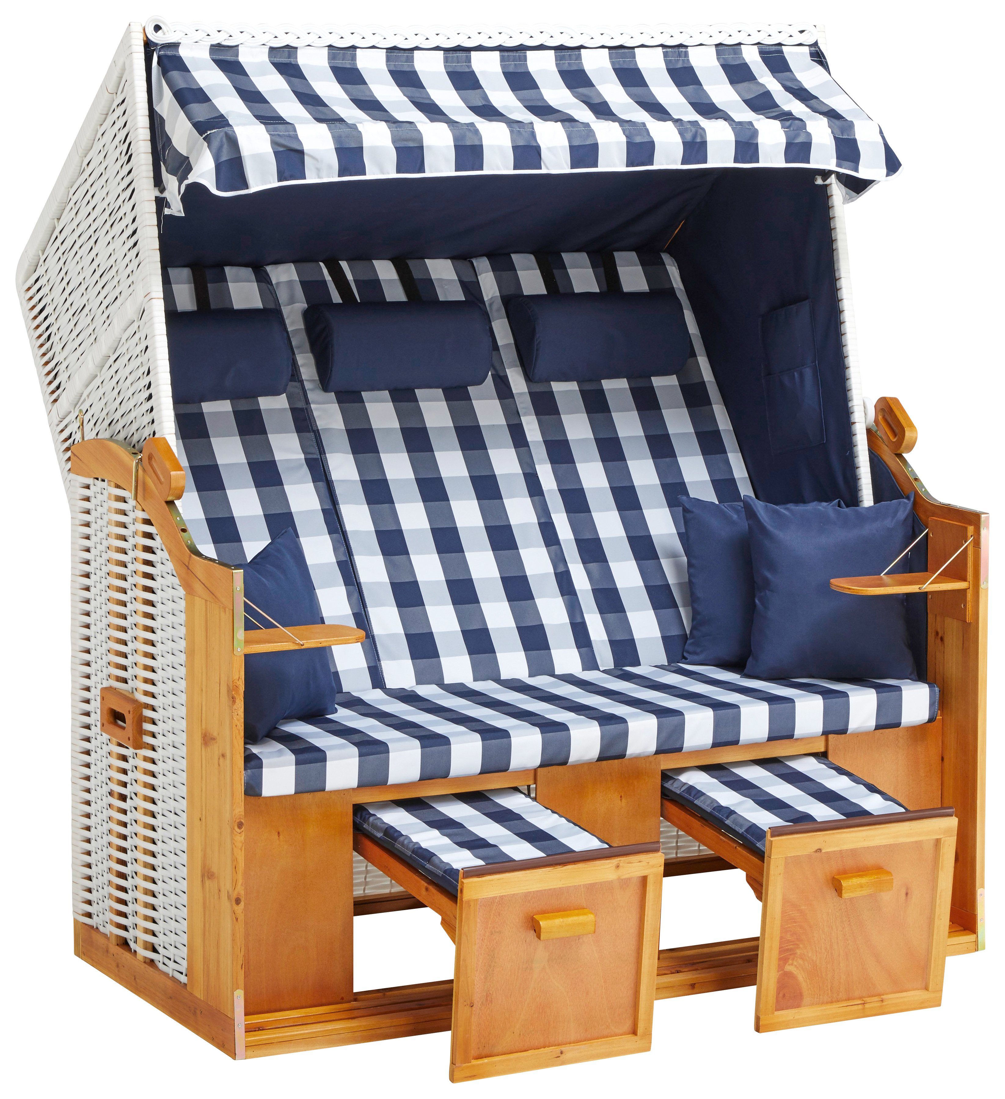 DEVRIES Strandkorb »Basic«, 3Sitzer, BxTxH 156x77x160 cm online
