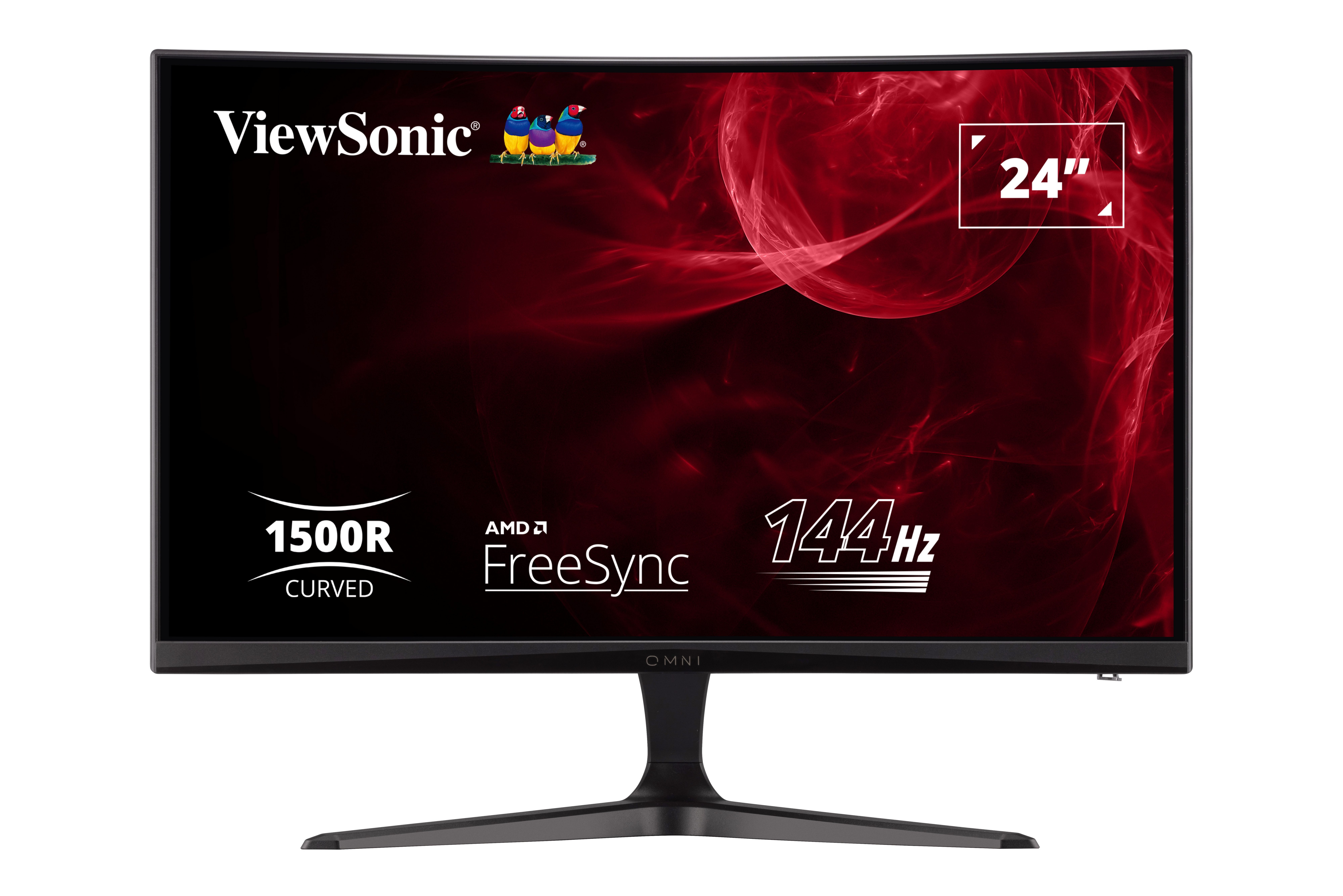 Viewsonic VS19012(VX2418C) Curved-Gaming-Monitor (60 cm/24 ", 1920 x 1080 px, Full HD, 1 ms Reaktionszeit, 165 Hz, VA LCD, 1500R Curved)