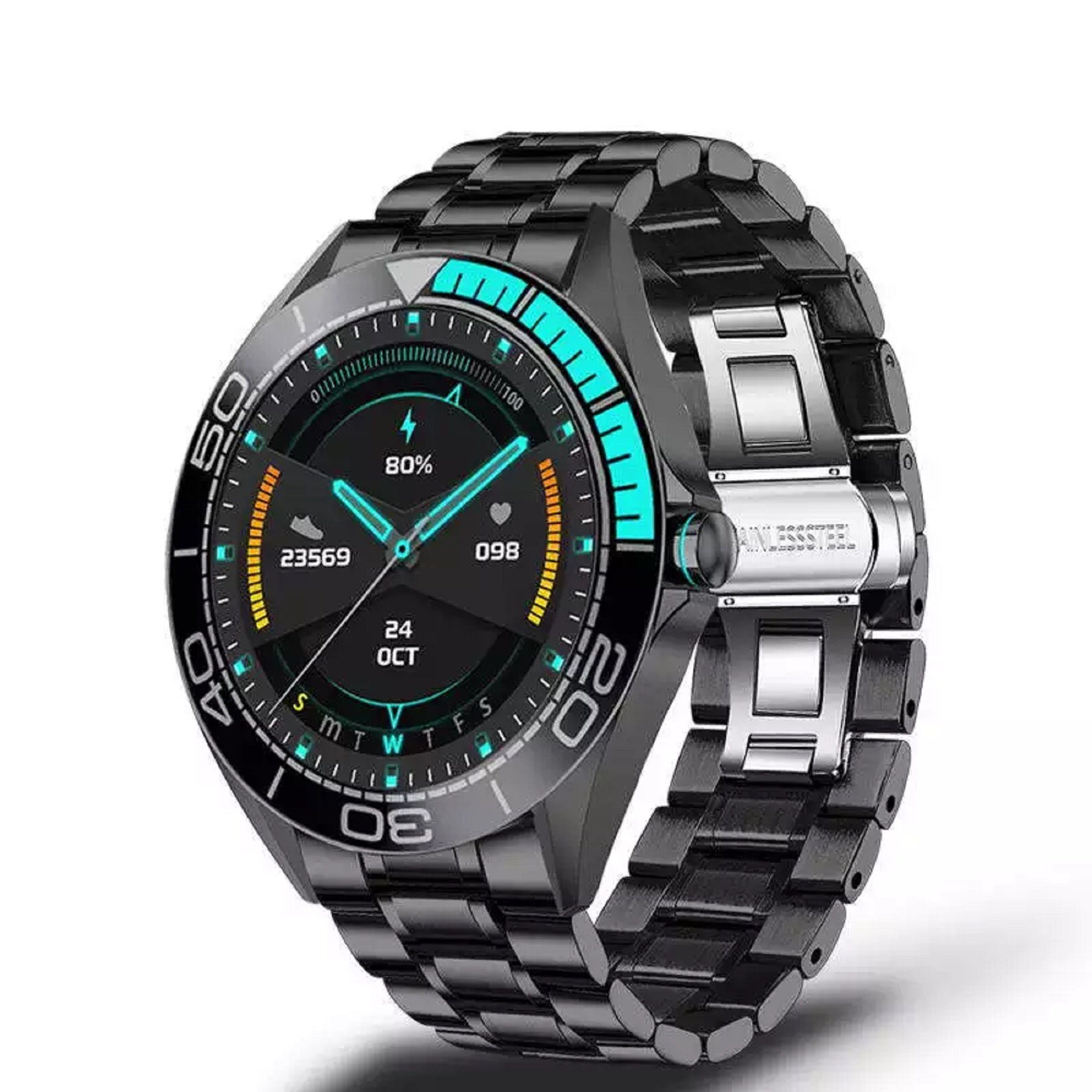 Nanway Herrenuhr Smartwatch (4,6 cm/1,3 Zoll), Sportuhr mit vielen  Funktionen