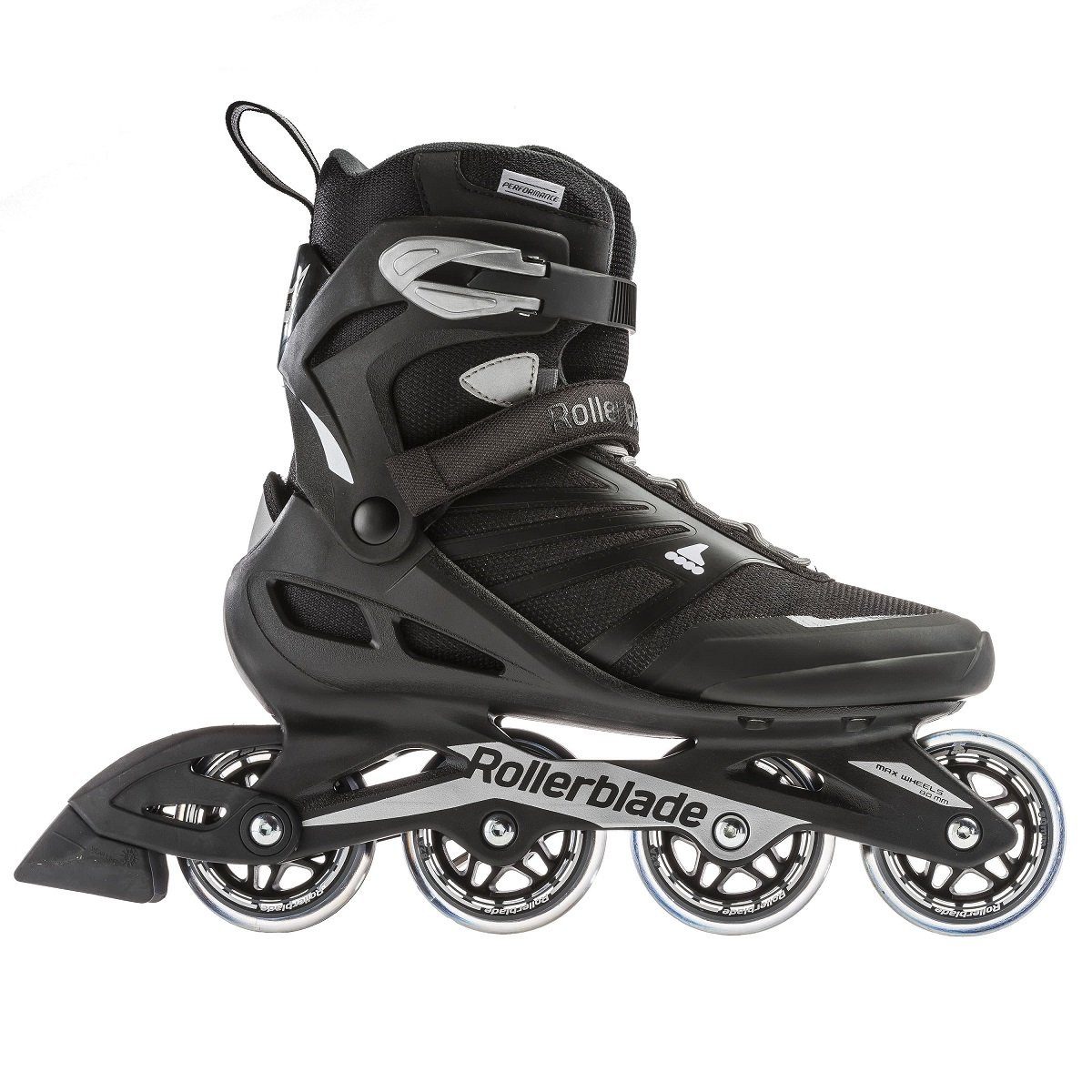 ROLLERBLADE Inlineskates Zetrablade (Rollen: 80mm/82A, Kugellager: SG5) schwarz/silber Herren