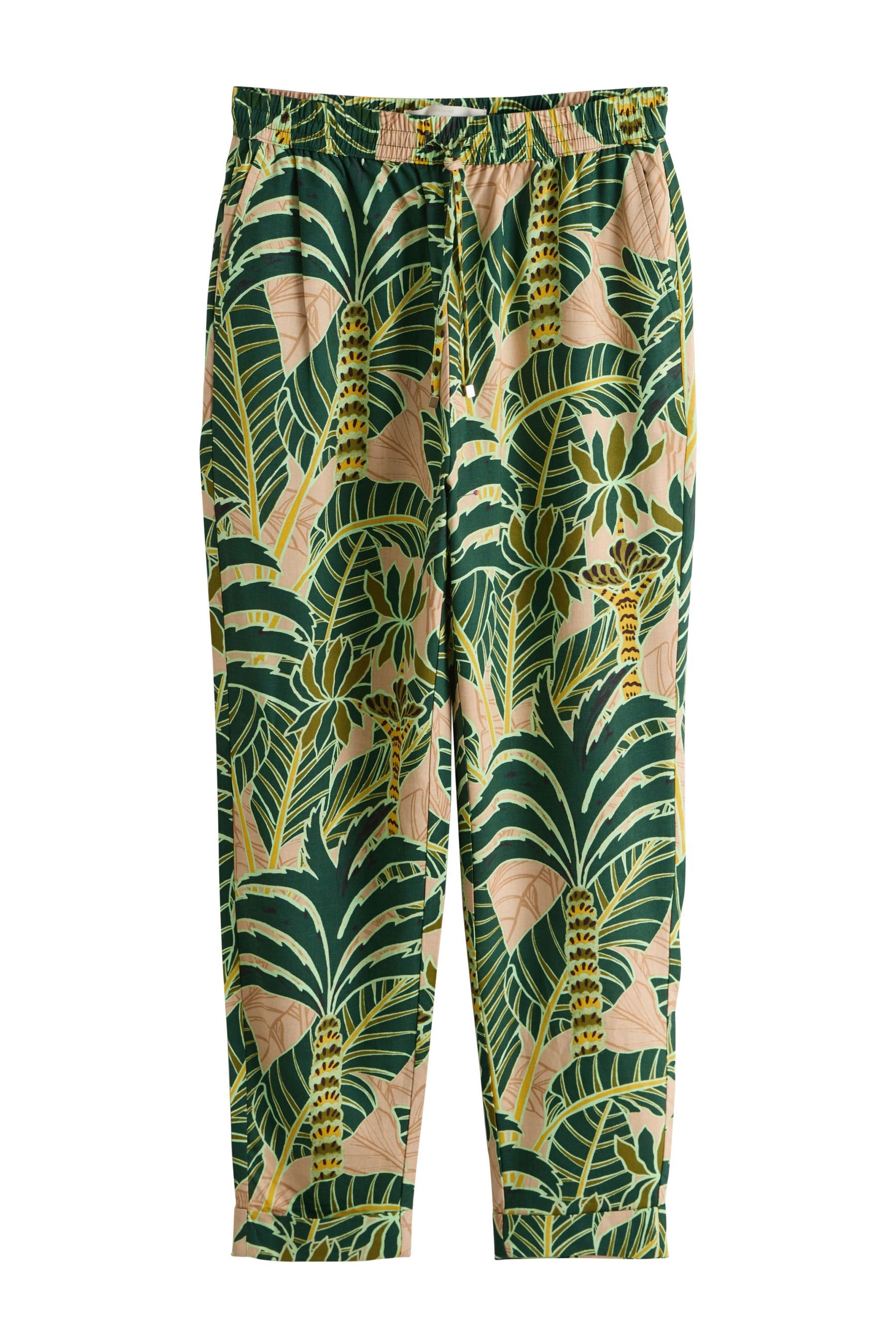 Next Leinenhose Schlupfhose mit konischem Beinschnitt, Kurzgröße (1-tlg)