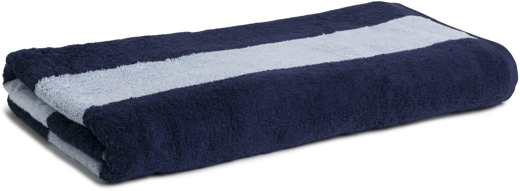 Möve Полотенца Block Streifen, Walkfrottier (1-St), Handtuch mit Blockstreifen, 100% Premium Baumwolle, Made in Germany
