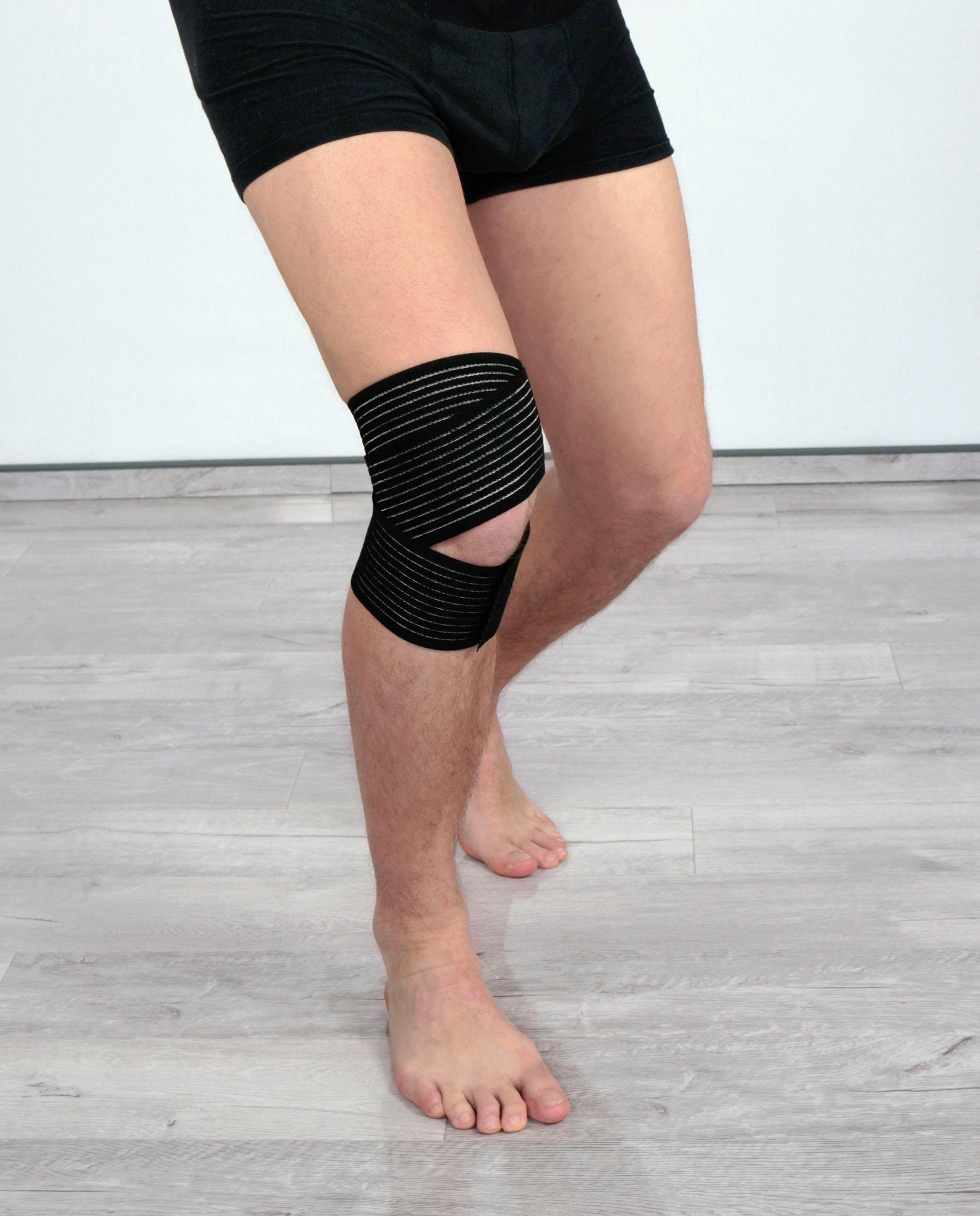 Hydas Kniebandage Multifunktionsgelenkbandage mit Anti-Rutsch Beschichtung, zur Stabilisierung von Gelenken und Muskeln