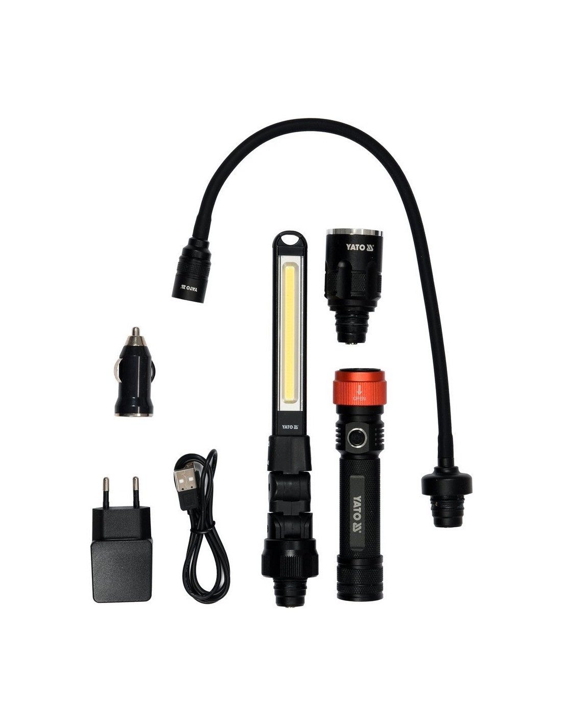 Sthor LED Arbeitsleuchte Arbeitsleuchte 3,7V, 380lm, 3in1, POWER LED, Inspektionslampe, neutralweiß