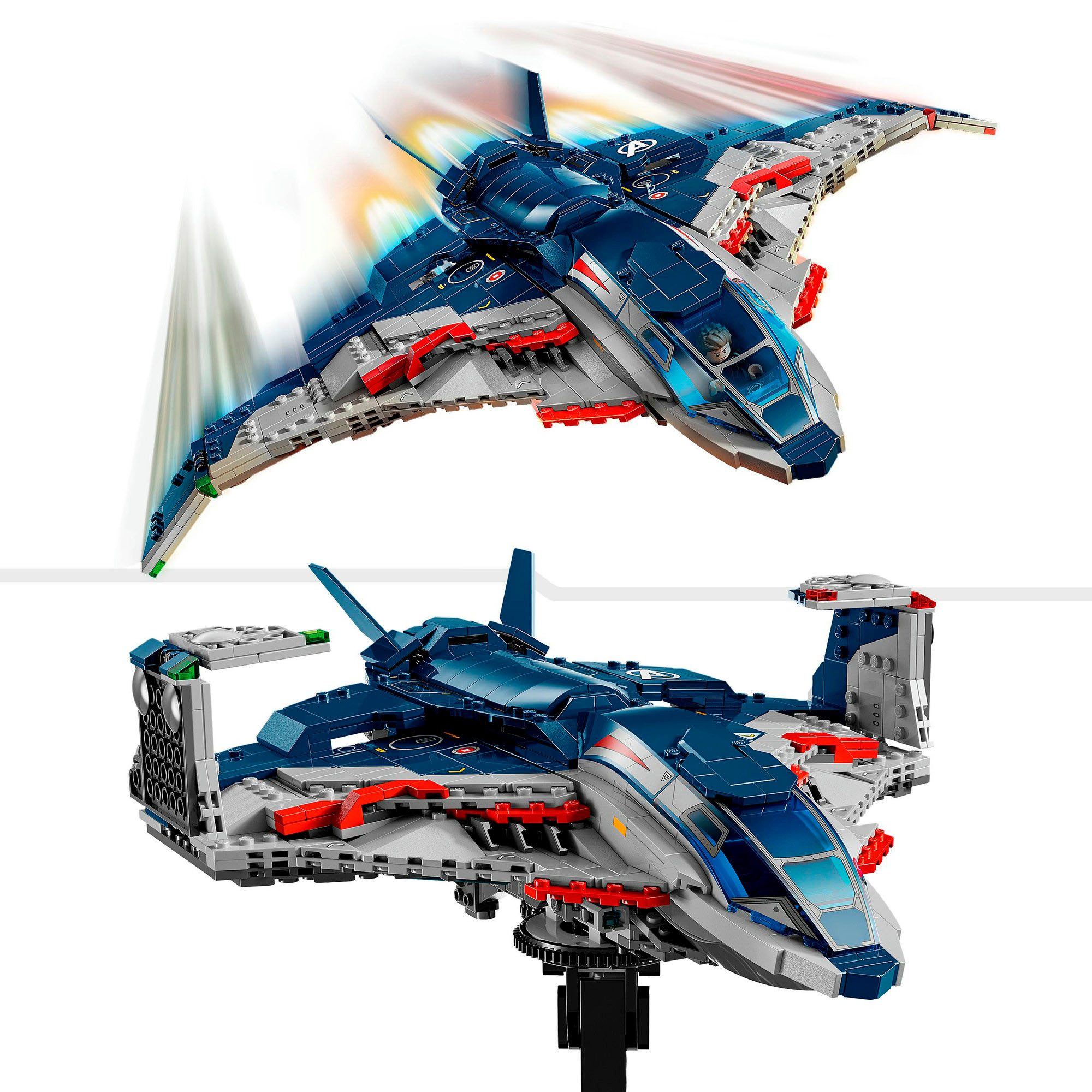 LEGO® Avengers: Age of Ultron Quinjet (76325), LEGO Super Heroes Konstruktionsspielsteine, (1131 St), Made in Europe – Bild 4 von 5