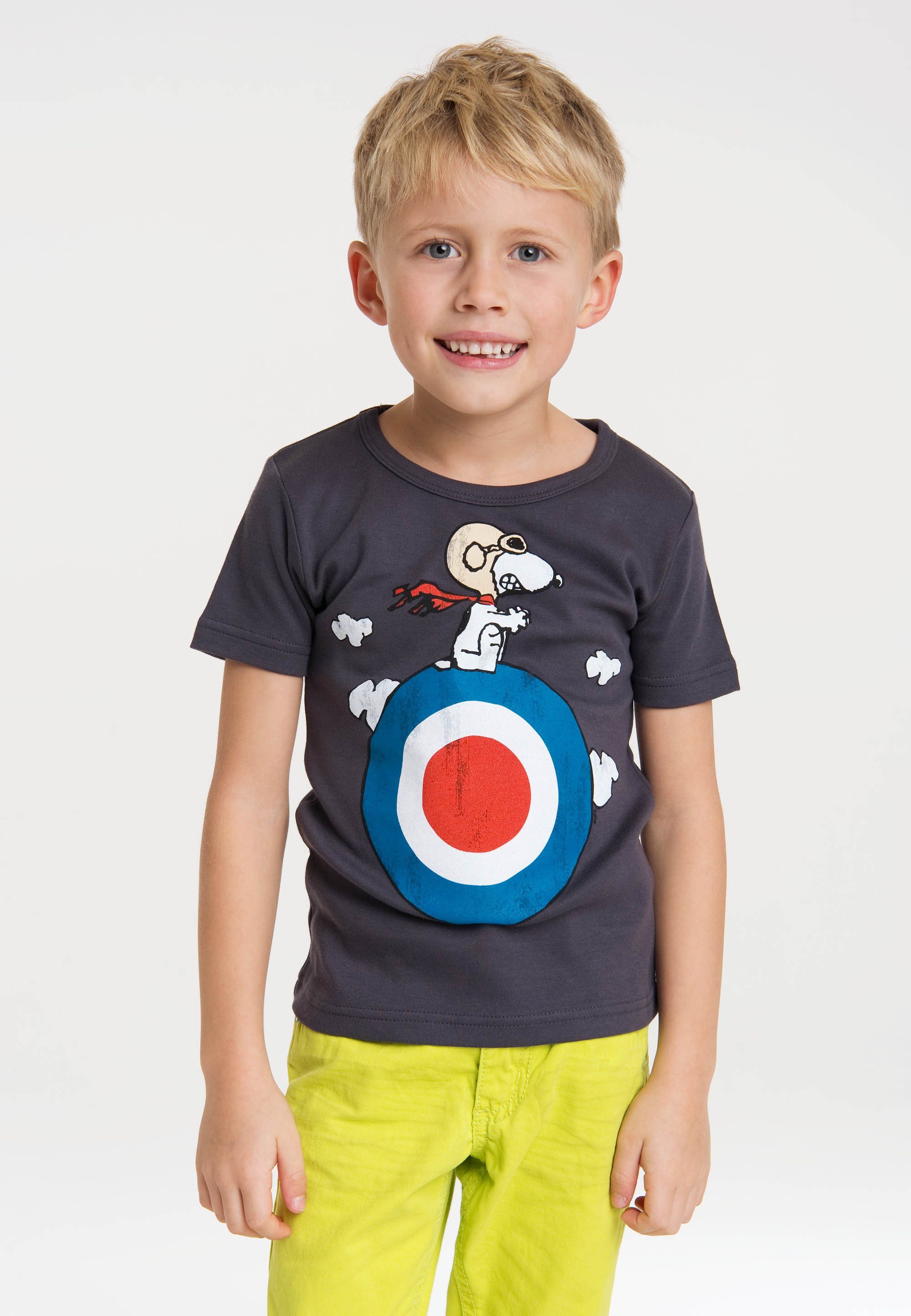 LOGOSHIRT Target Originaldesign T-Shirt Snoopy mit - lizenziertem