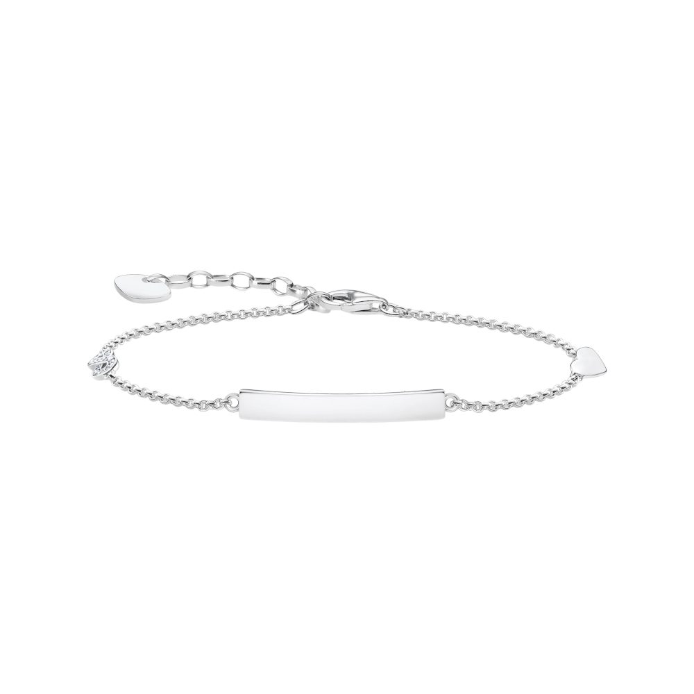 THOMAS SABO Silberarmband A1976-051-14, Gravur, Herz, Liebe, Infinity