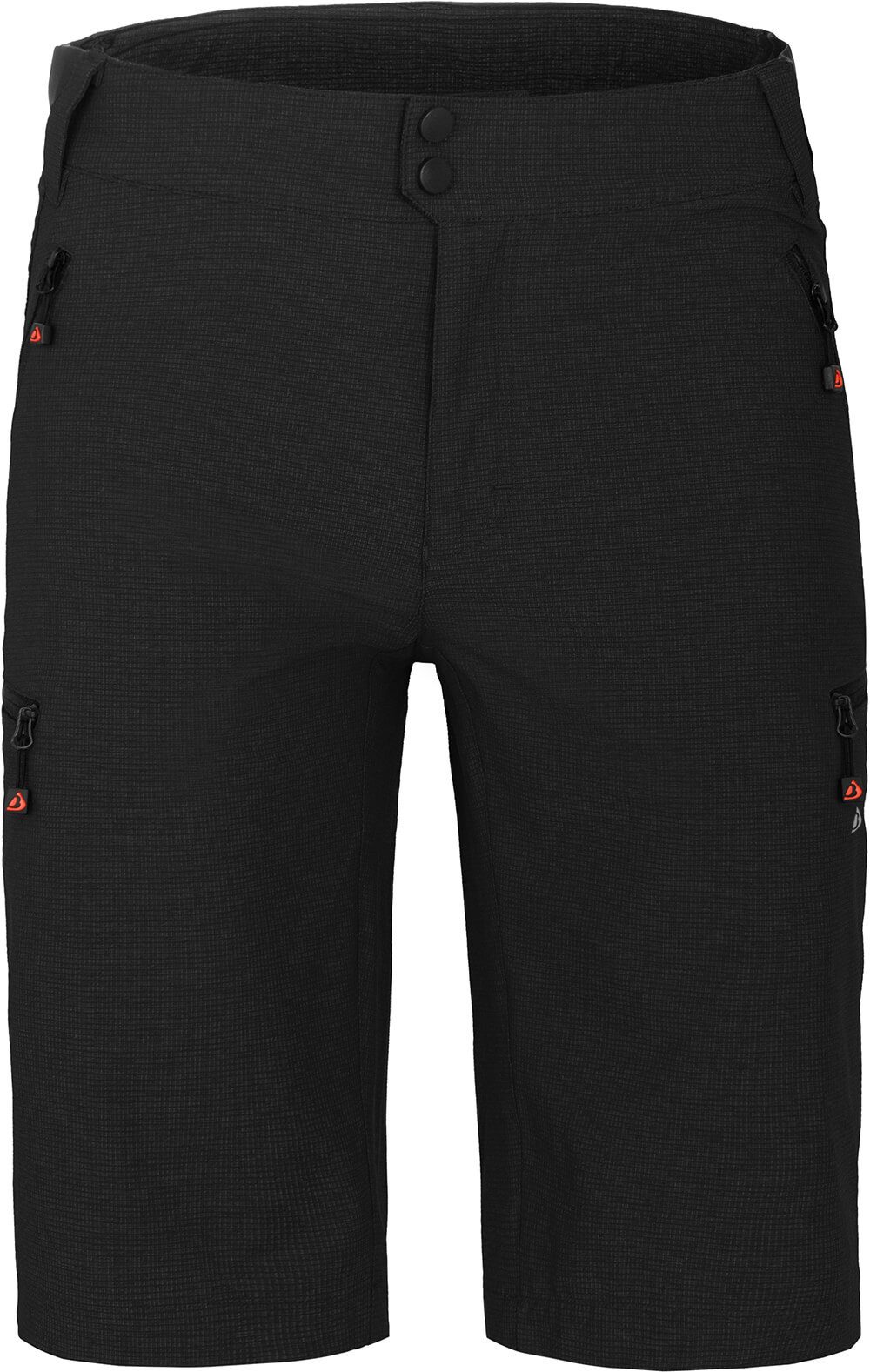 Bergson Fahrradhose PATTI Bermuda Herren Radshorts, strapazierfähig, elastisch, Normalgrößen, schwarz