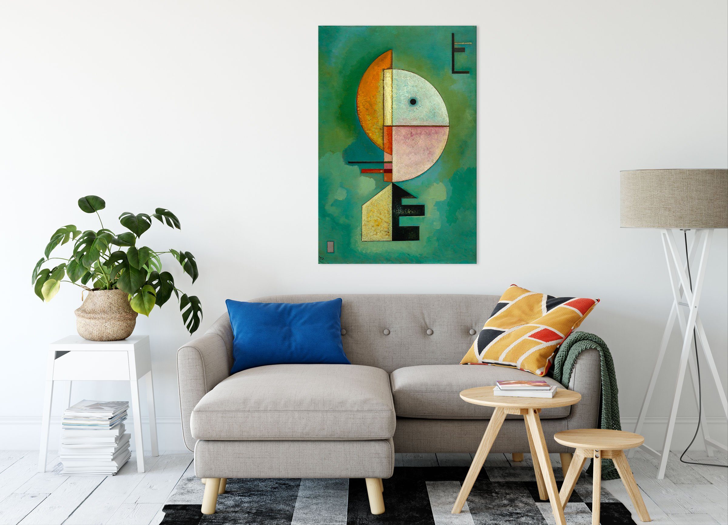 Pixxprint Leinwandbild Wassily Kandinsky - Empor, günstig online kaufen