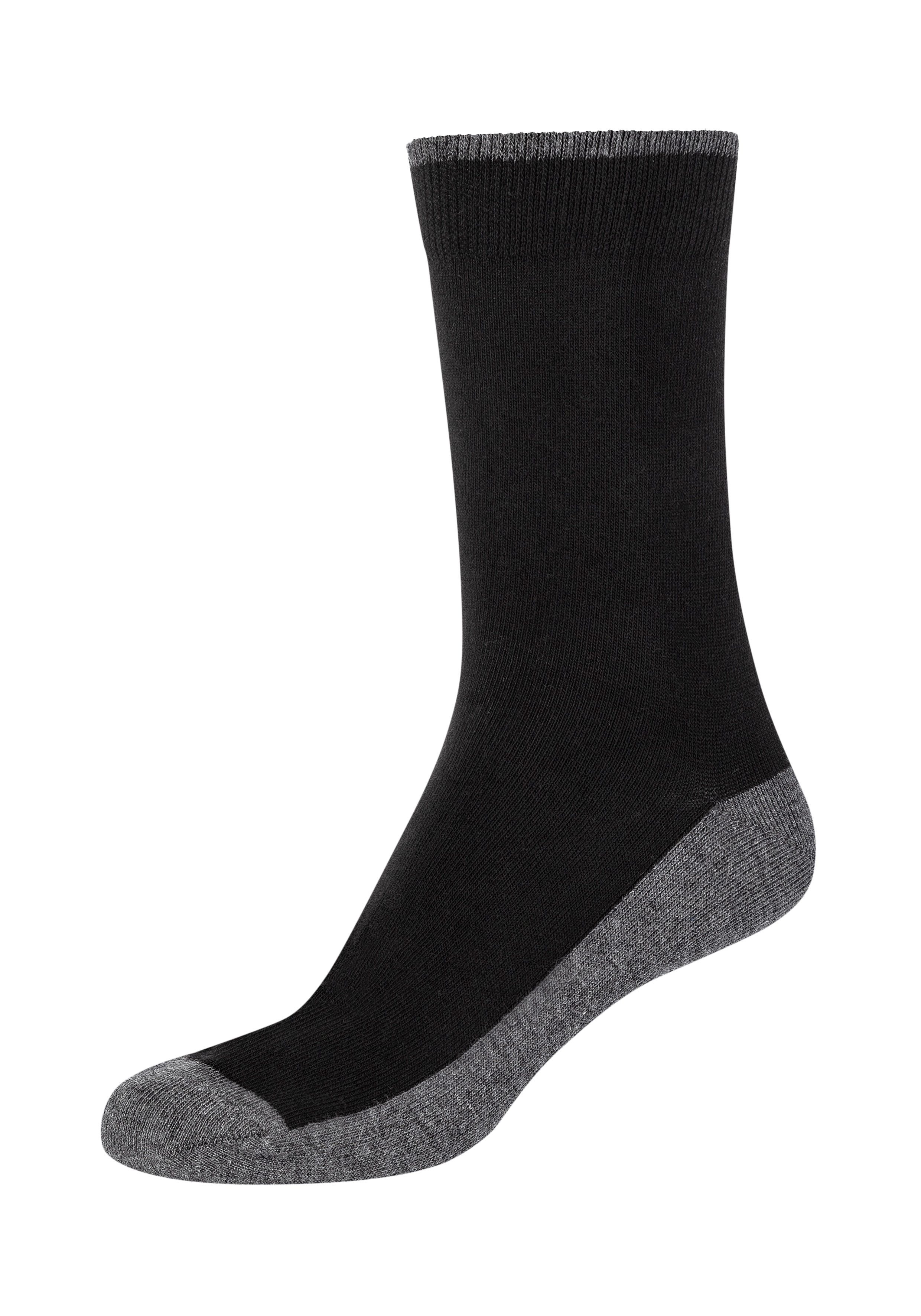 Camano Socken "ca-soft" 4 tlg. Leopard Socks, Piqué-Bund, verstärkte Ferse günstig online kaufen