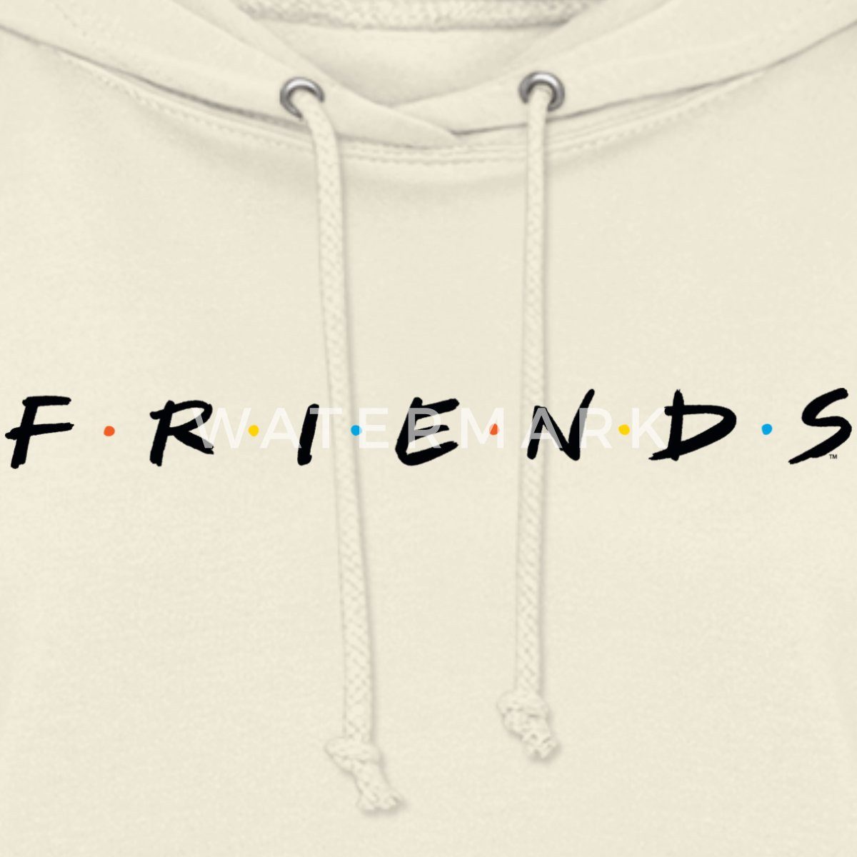 Spreadshirt Hoodie Friends Logo Schwarz Damen Hoodie (1-tlg) günstig online kaufen