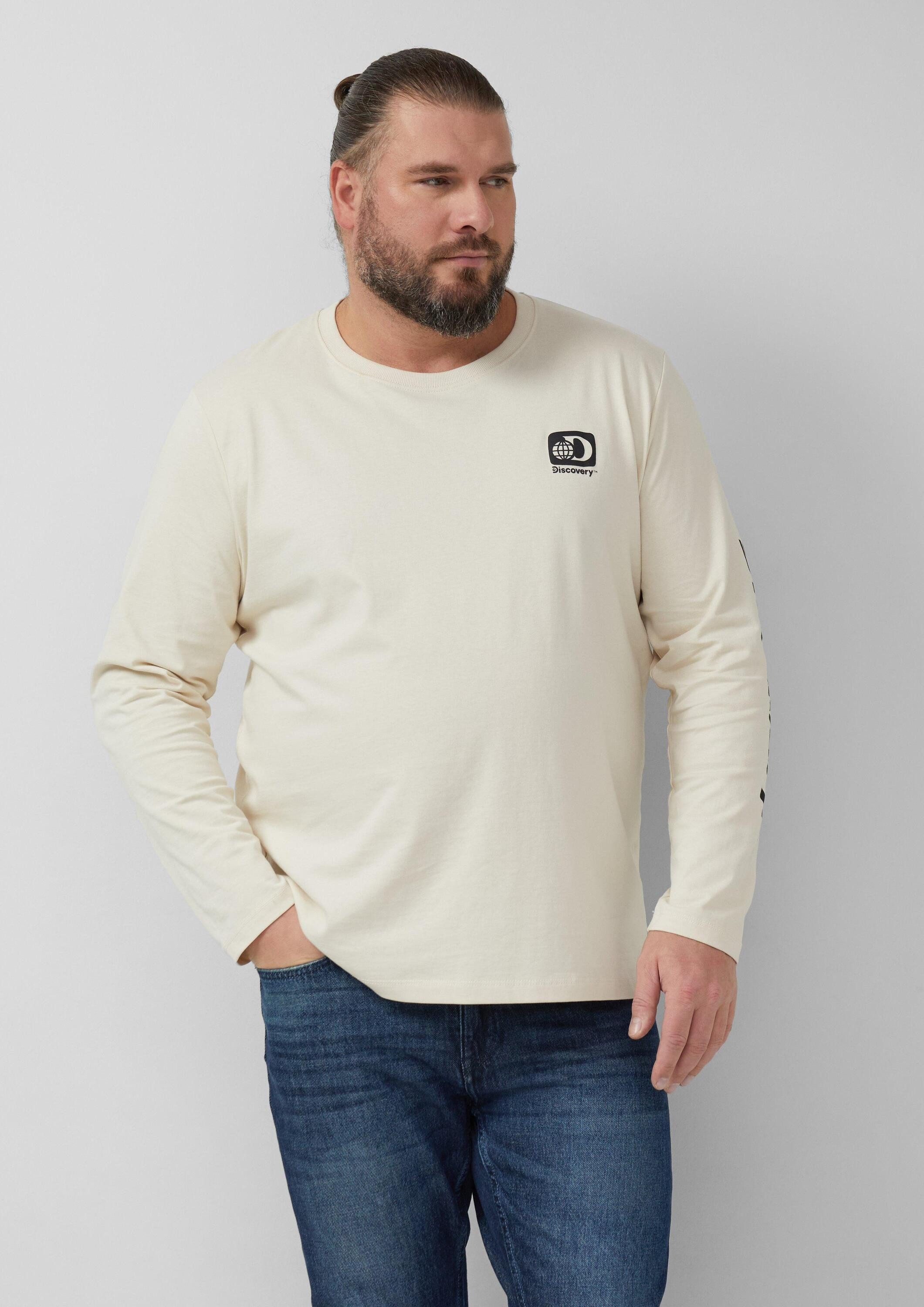 s.Oliver Langarmshirt T-Shirt Longsleeve aus Baumwolle mit Discovery Channe günstig online kaufen