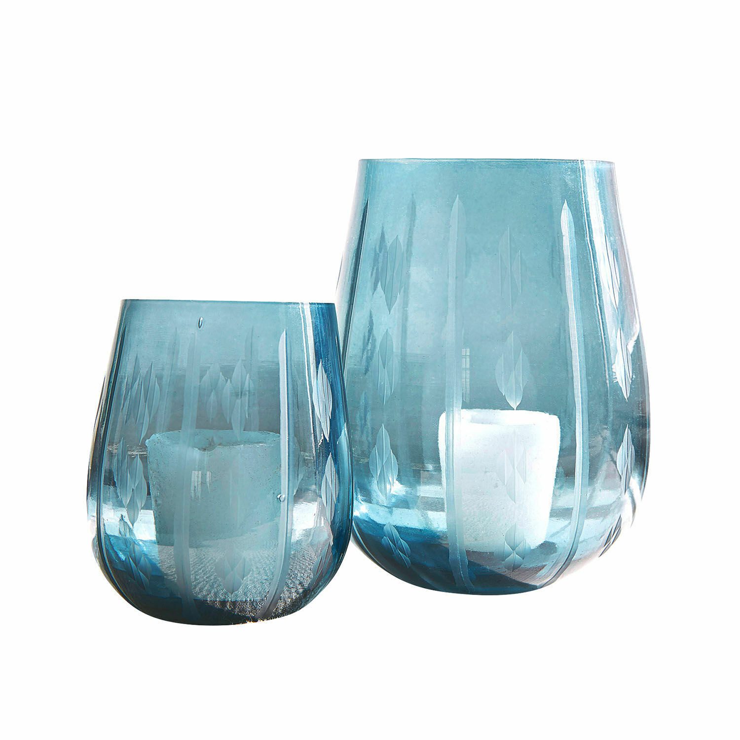 Mirabeau Windlicht Windlicht 2er Set Danisar blau (2er Set, 2er Set) günstig online kaufen