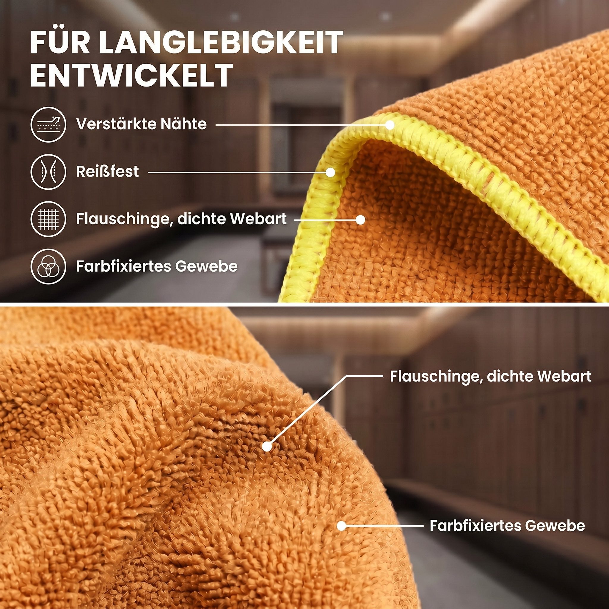 LightDry Reisehandtuch LightDry Reisehandtuch – Leichtes Mikrofaser-Sport und Strandhandtuch, Sport, Strand & Badehandtuch – Bild 5 von 5