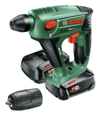 BOSCH Akku-Bohrhammer Uneo, 18 V, max. 900 U/min, Maxx mit 2x Akku 2 Ah - im Koffer