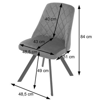 MCW Esszimmerstuhl MCW-K25 (2er), Stabiles Stativgestell, Bequeme Formgebung