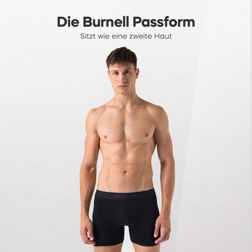 Burnell & Son Boxer Unterhosen aus Baumwolle für Herren Männer (Packung, Set, Spar-Pack, Spar-Packung, Spar-Set, 5-St., 5er-Pack) mit Komfortbund