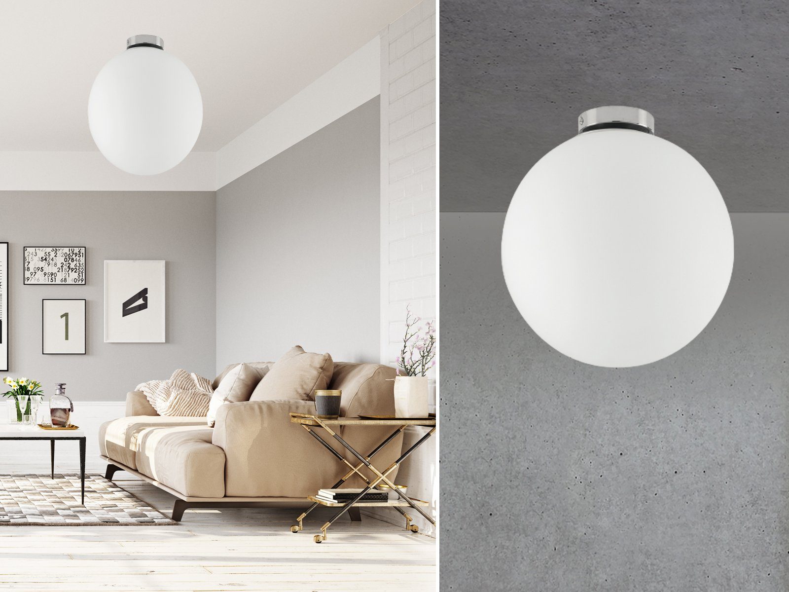 ECO-LIGHT LED Deckenleuchte, Dimmfunktion, LED wechselbar, günstig online kaufen