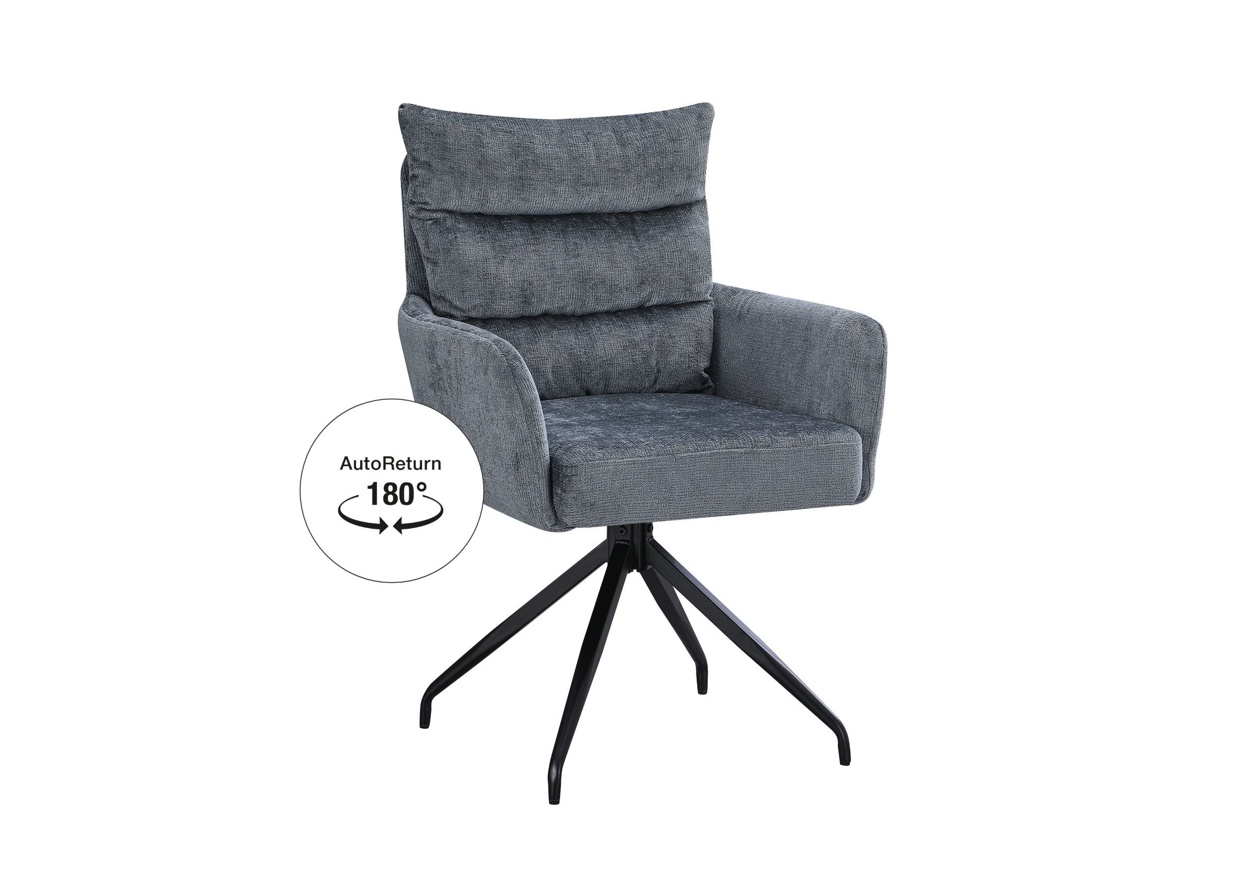 LC Home Esszimmerstuhl LC Home Esszimmerstuhl »Houston« Webstoff Drehstuhl günstig online kaufen