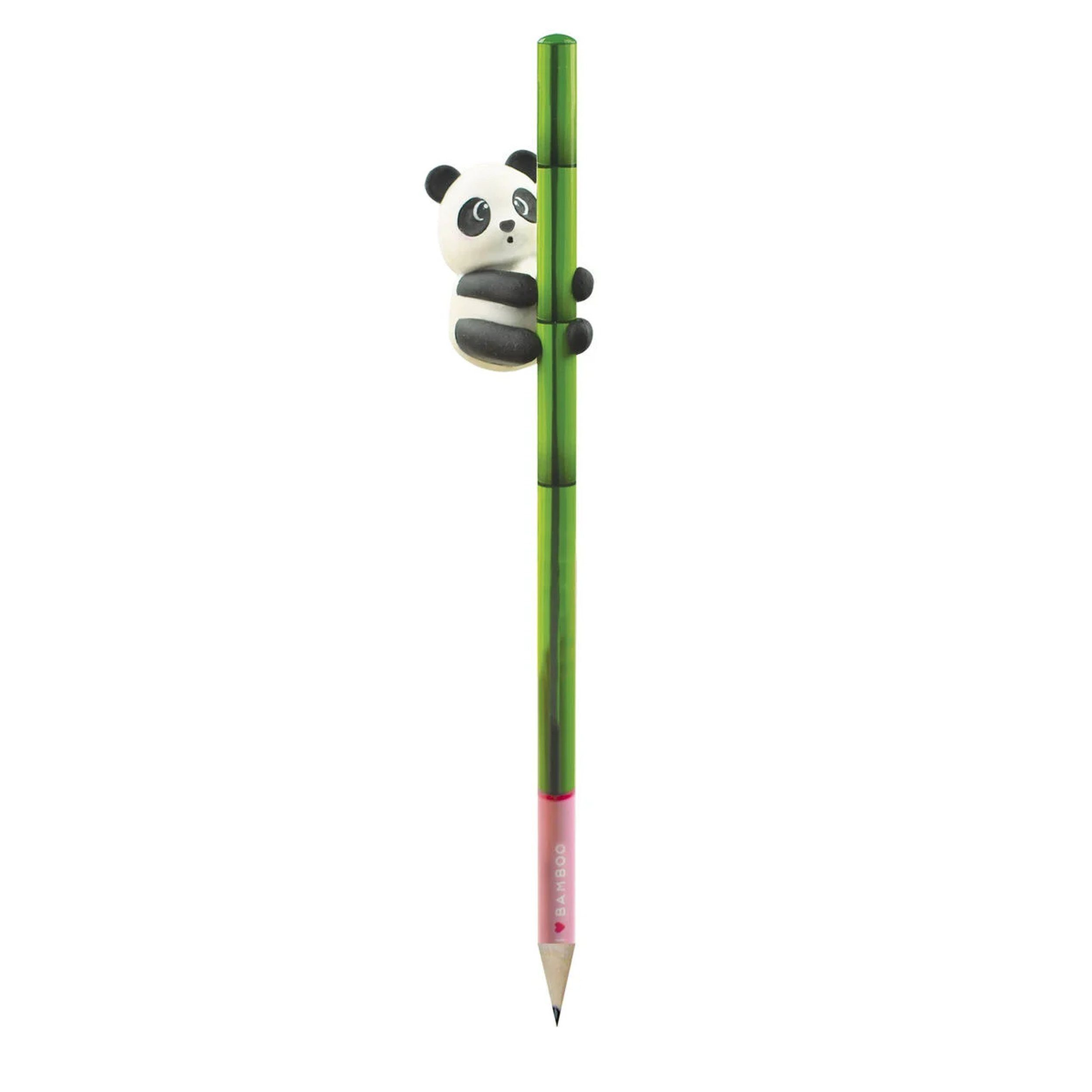 Legami Bleistift Legami Panda Bleistift Radiergummi HB Recyclingpapier Bunt