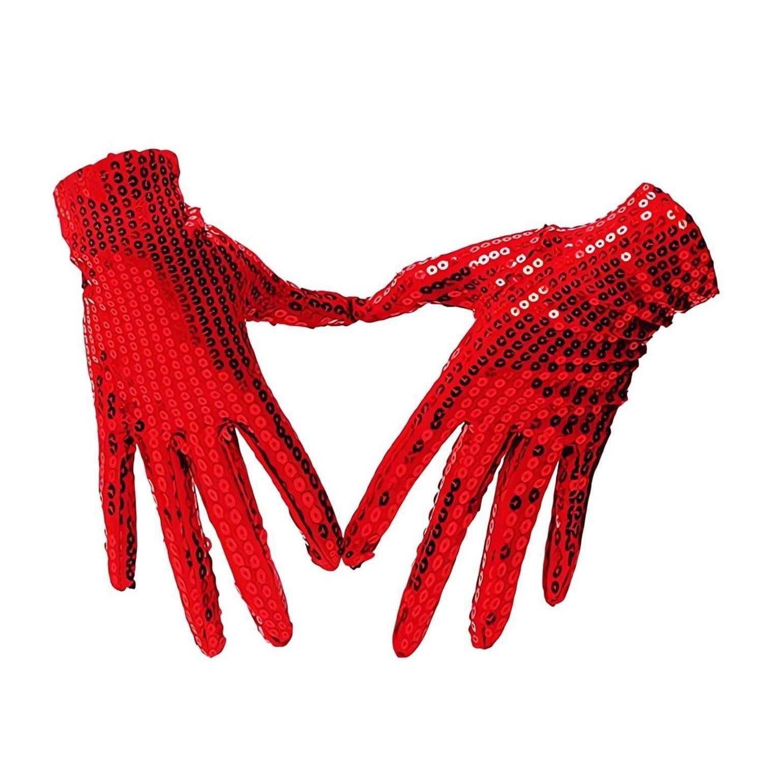 LuxusKollektion Abendhandschuhe Pailletten Handschuhe Glitzer Partyhandschuhe (1-St)