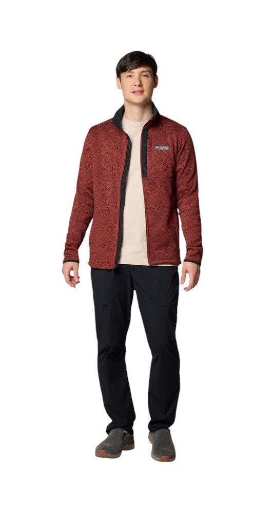 Columbia Fleecejacke Sweater Weather Full Zip 2.0 (warm, weiches Material) rot Herren