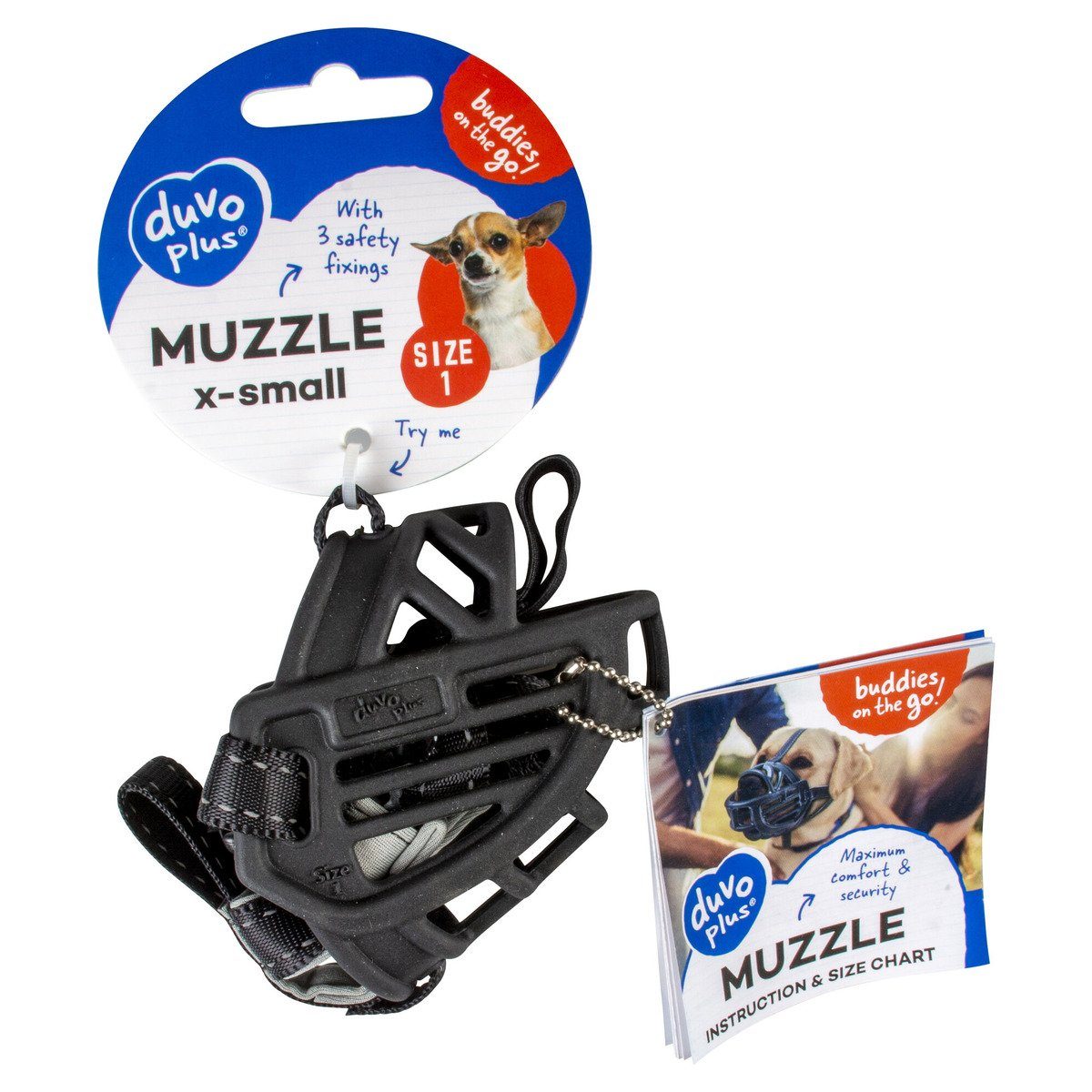 DUVO+ Maulkorb Maulkorb Gummi schwarz