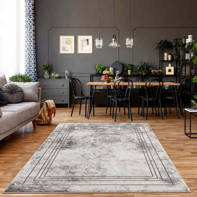 Teppich Noa 9341, Carpet City, rechteckig, Höhe: 11 mm, Kurzflor, Modern, Weicher For, Pflegeleicht